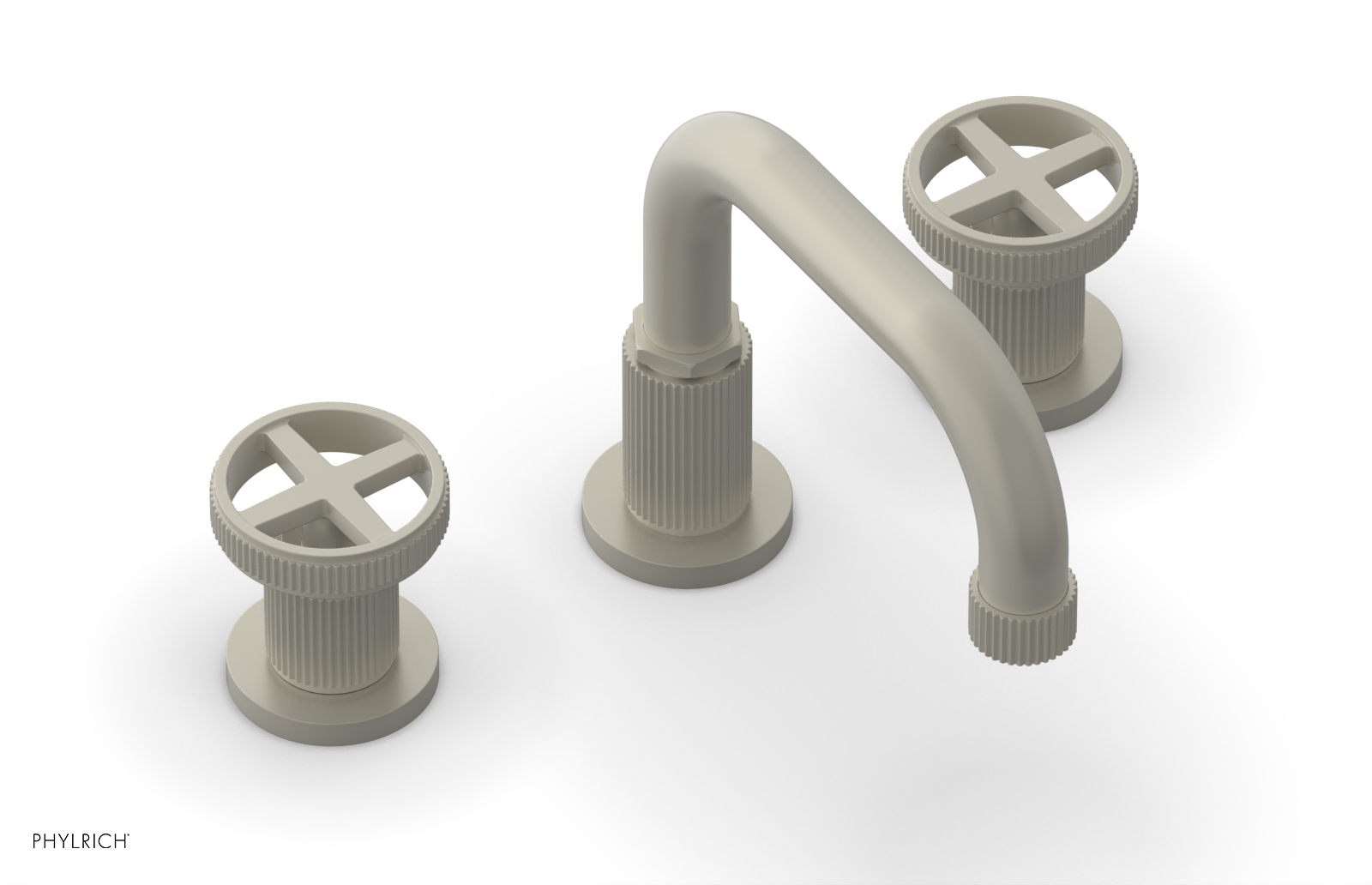 DUSTRIE Widespread Faucet - Cross Handle - Grooved 370-03