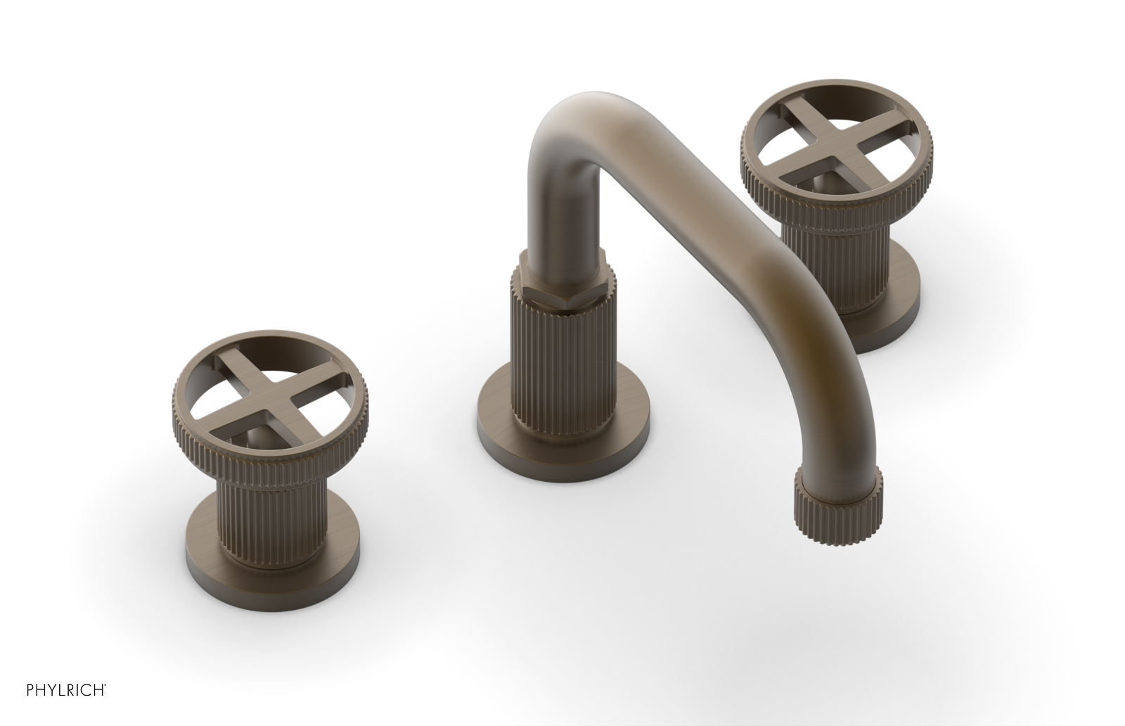 DUSTRIE Widespread Faucet - Cross Handle - Grooved 370-03