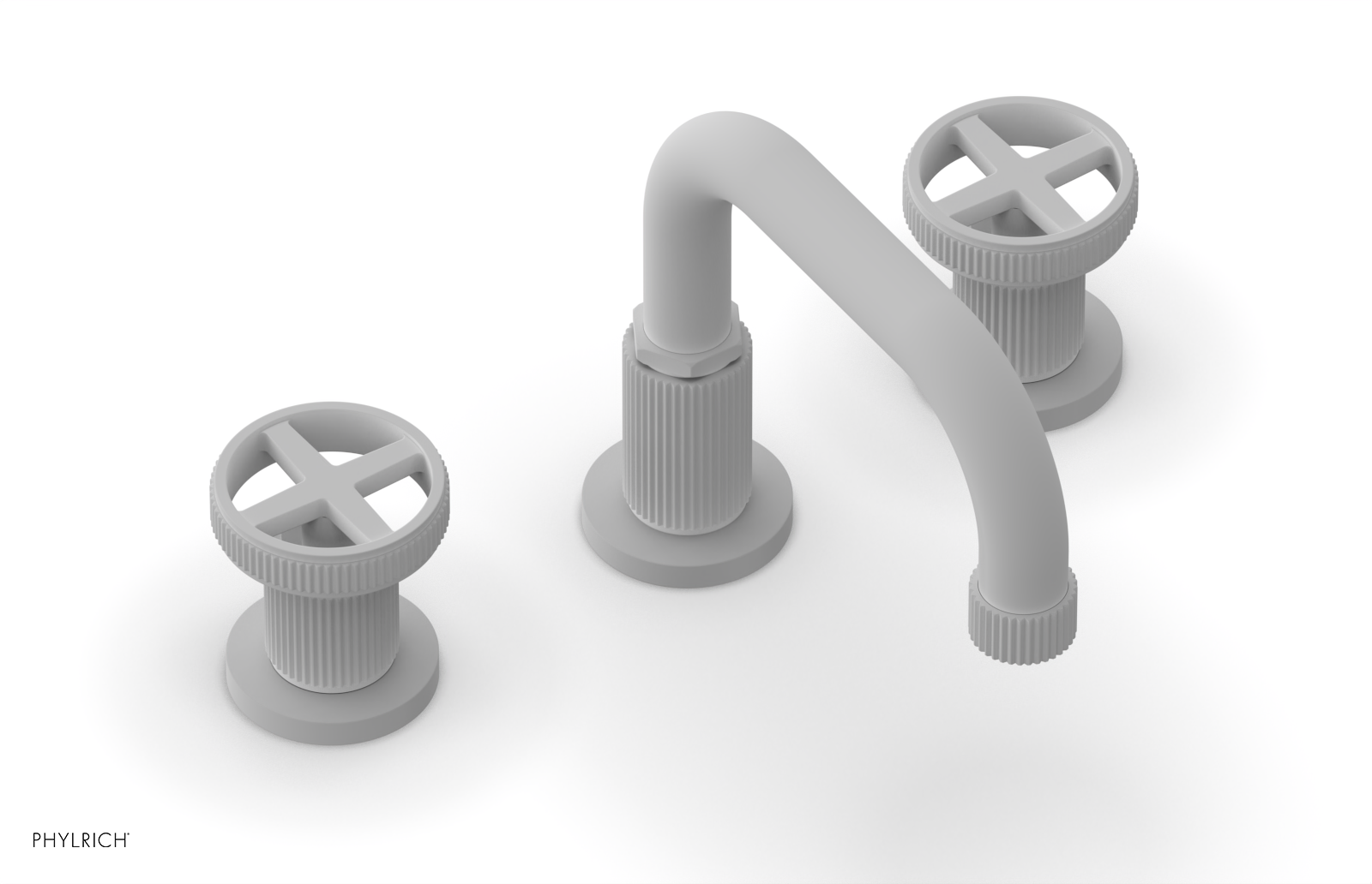 DUSTRIE Widespread Faucet - Cross Handle - Grooved 370-03