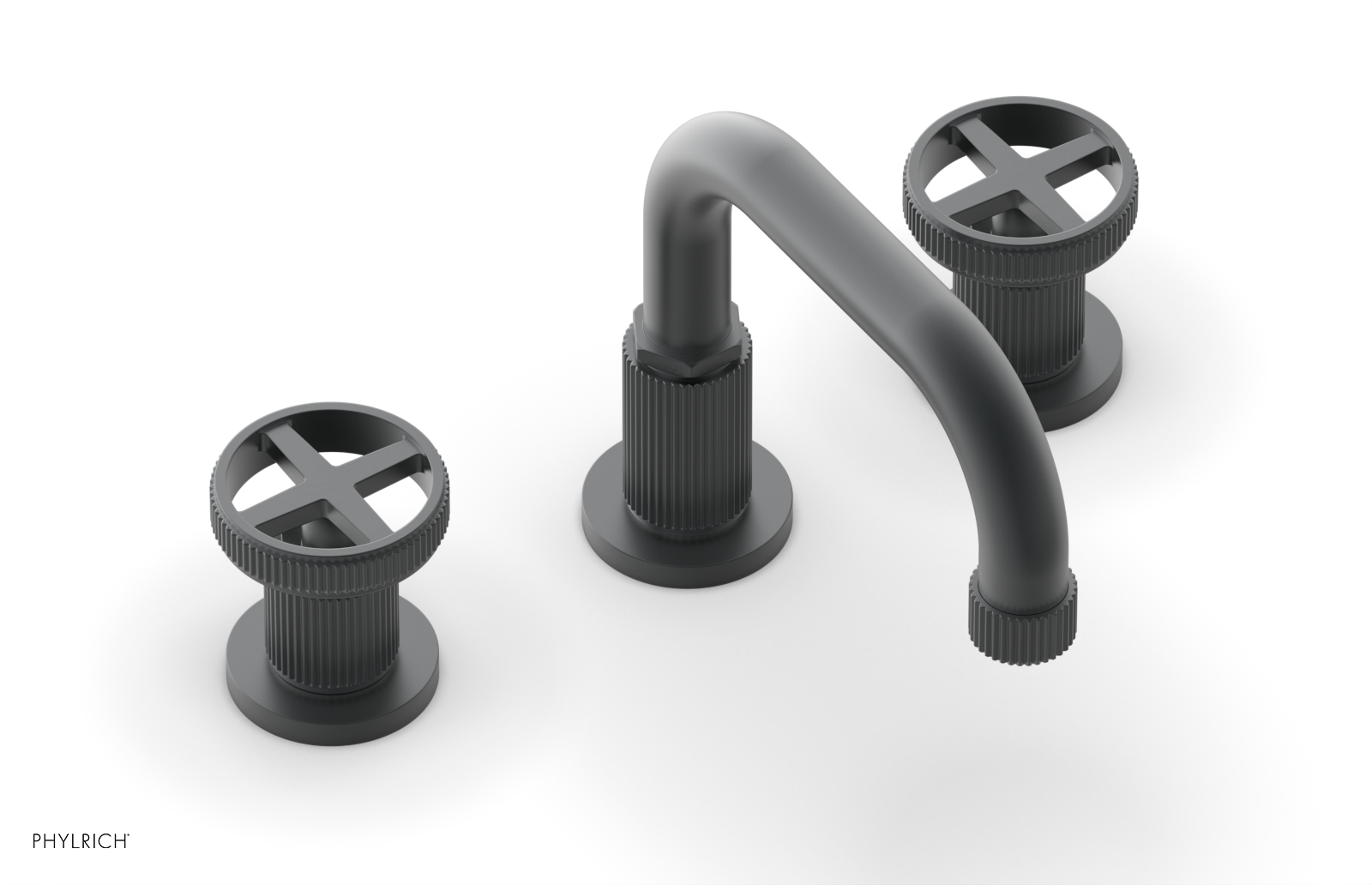 DUSTRIE Widespread Faucet - Cross Handle - Grooved 370-03