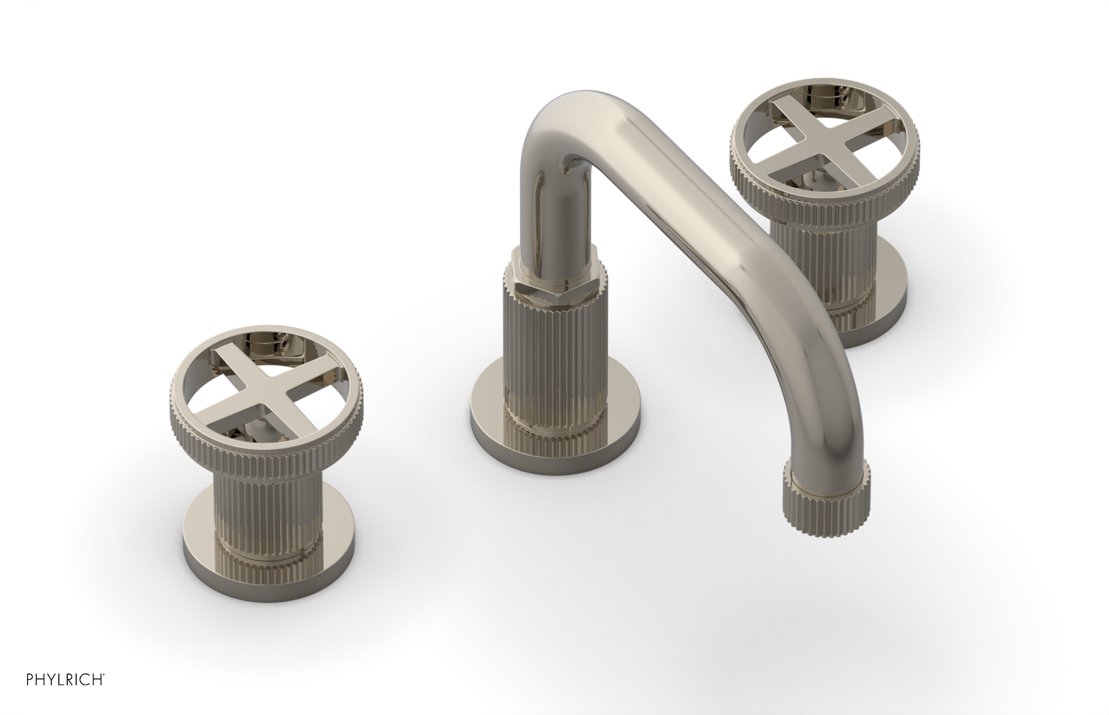 DUSTRIE Widespread Faucet - Cross Handle - Grooved 370-03