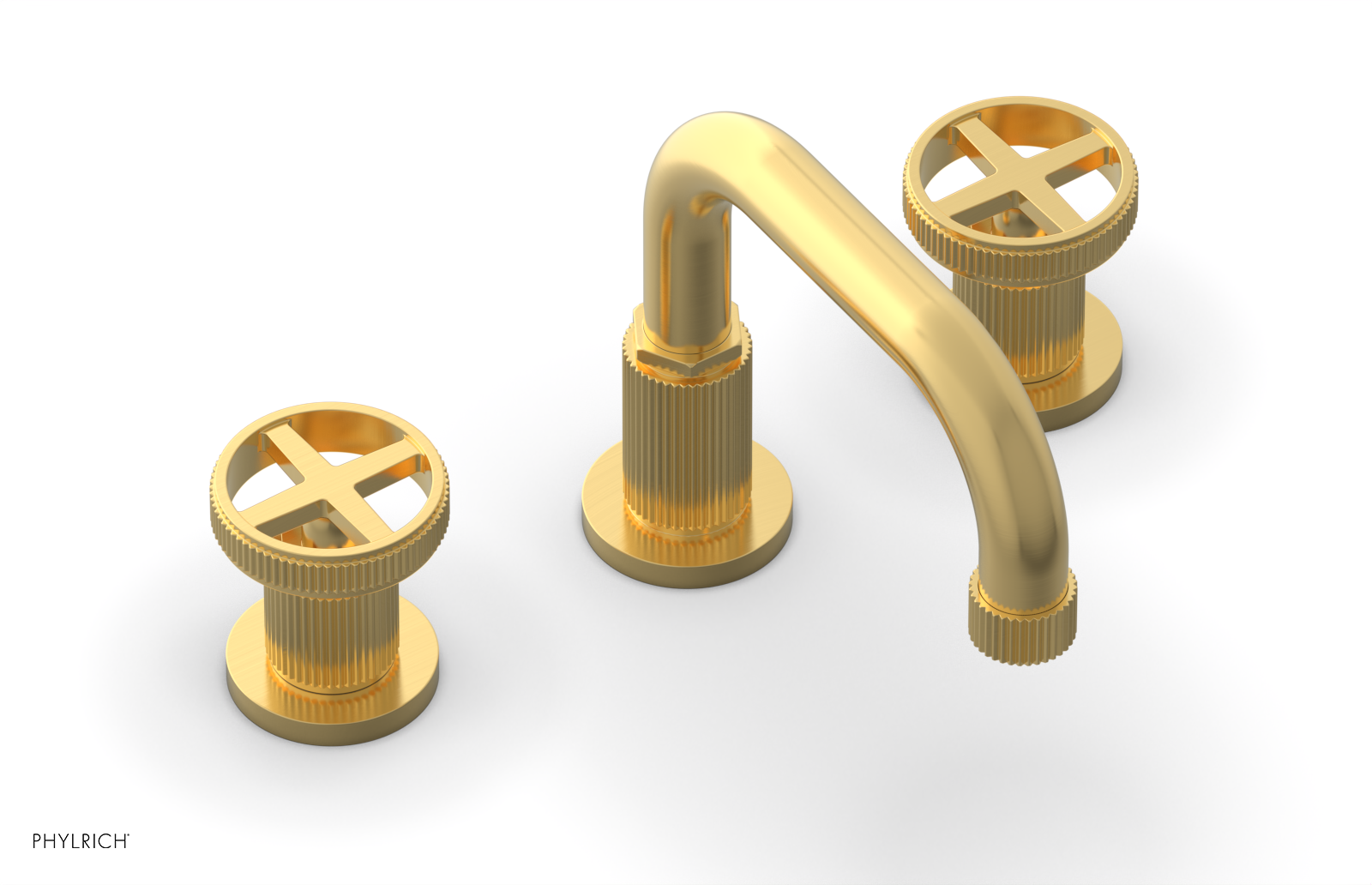 DUSTRIE Widespread Faucet - Cross Handle - Grooved 370-03