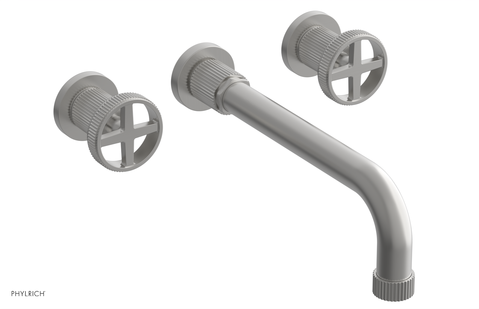 DUSTRIE - Wall Tub Set - 10" Spout - Cross Handles - Grooved 370-56-10