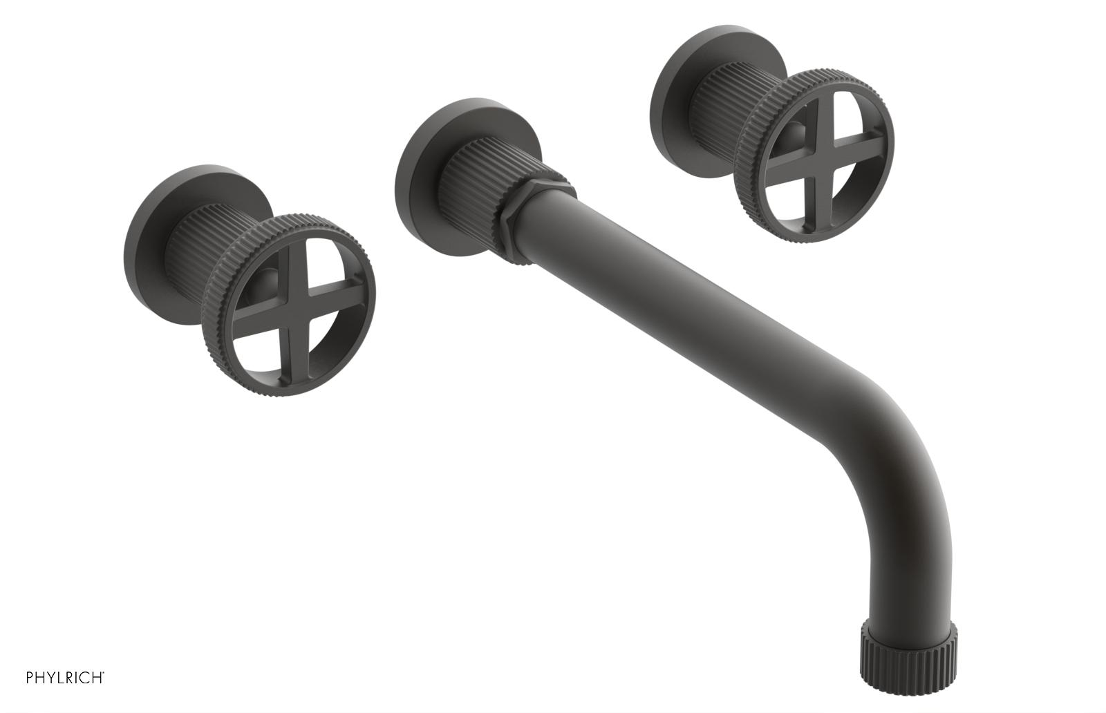 DUSTRIE - Wall Tub Set - 10" Spout - Cross Handles - Grooved 370-56-10