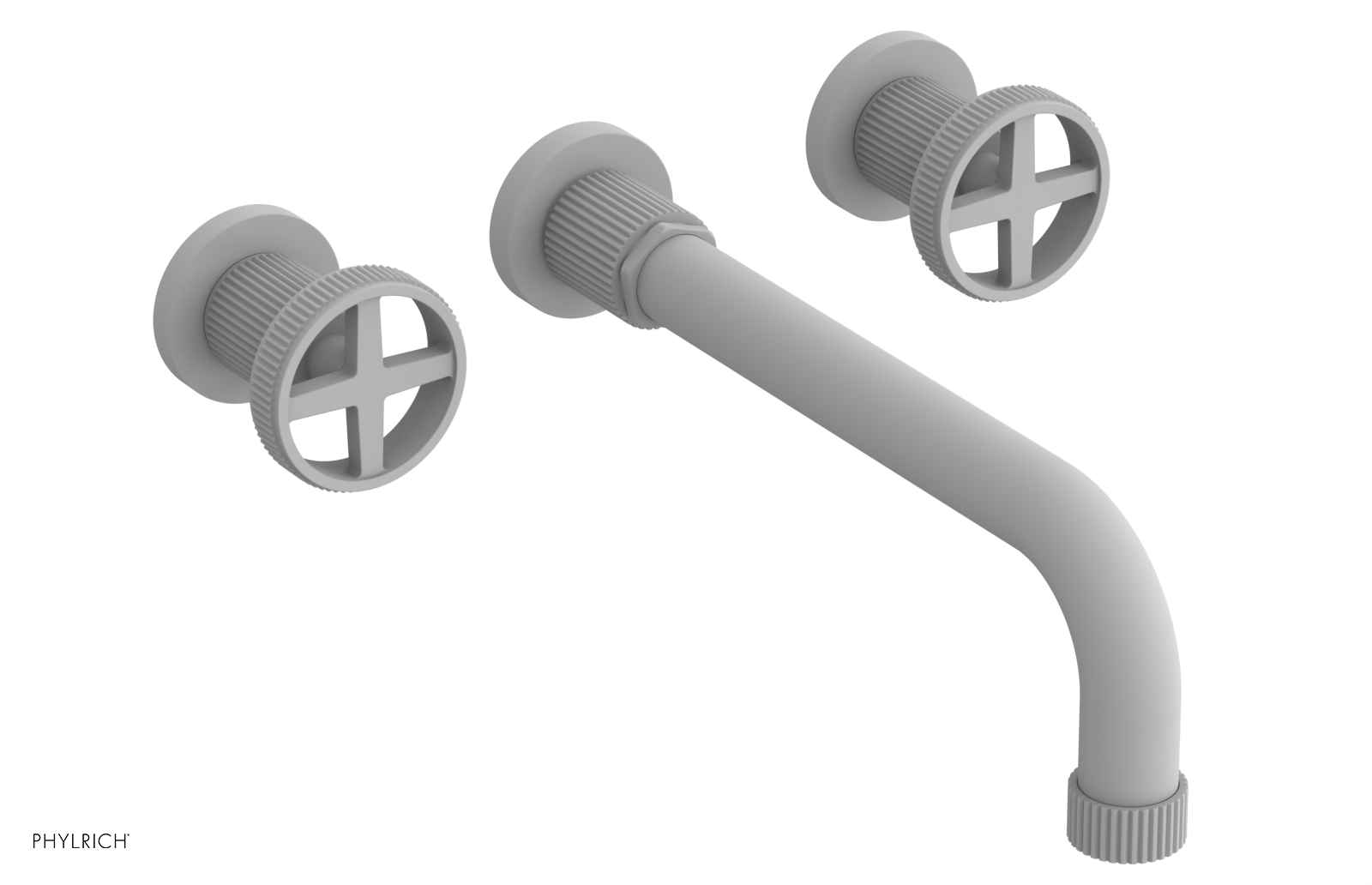 DUSTRIE - Wall Tub Set - 10" Spout - Cross Handles - Grooved 370-56-10