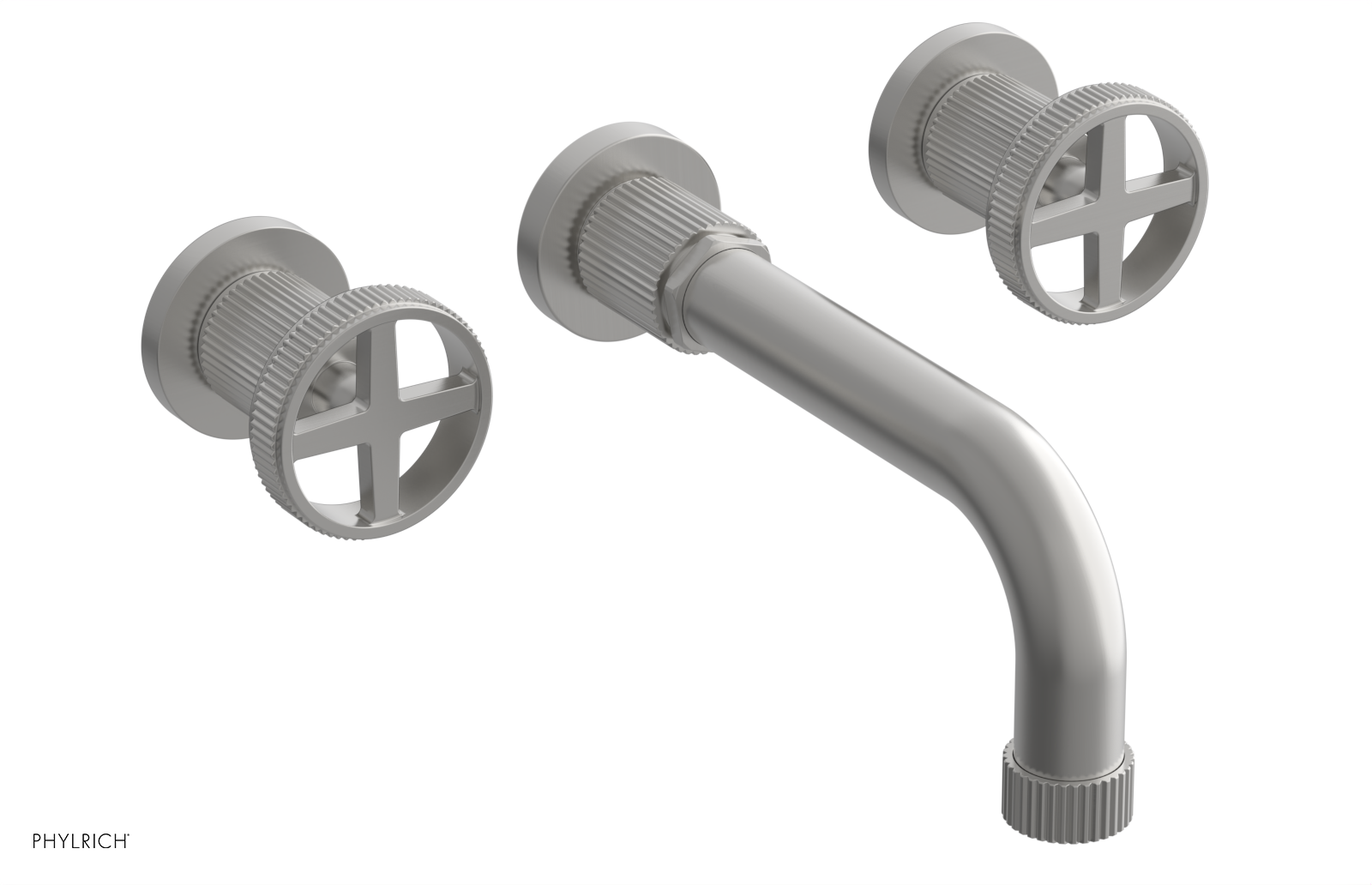 DUSTRIE - Wall Tub Set - 7 5/8" Spout - Cross Handles - Grooved 370-56