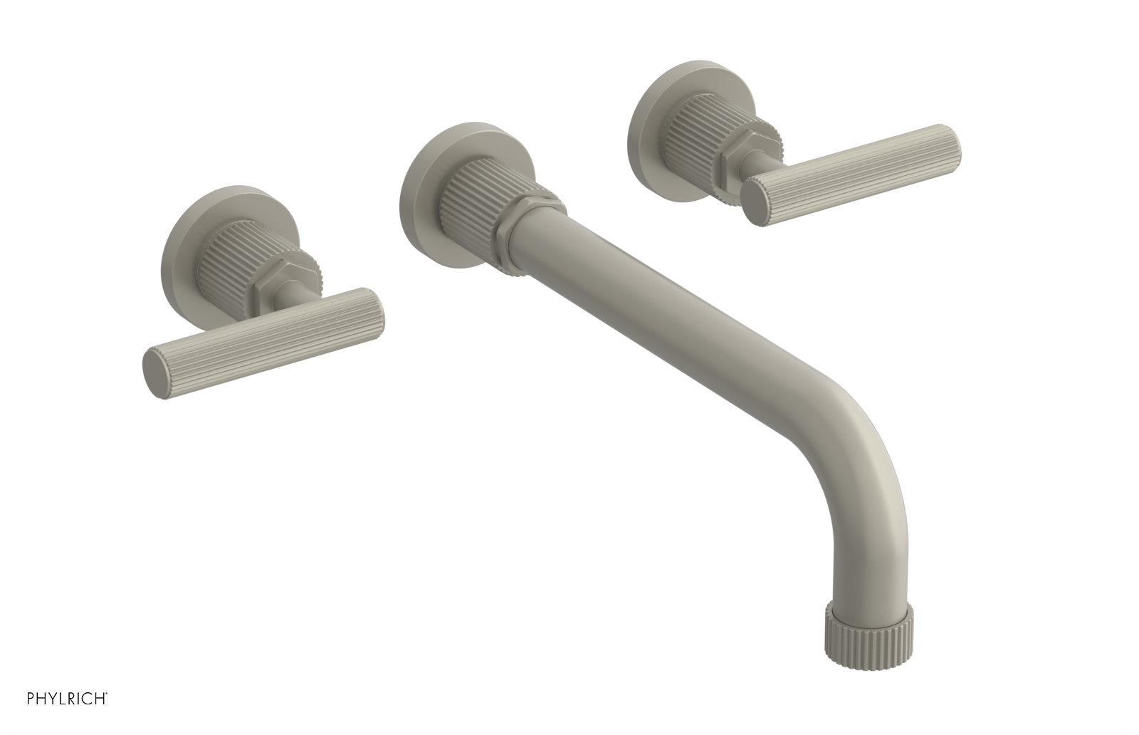 DUSTRIE - Wall Tub Set - 10" Spout - Lever Handles - Grooved 370-57-10