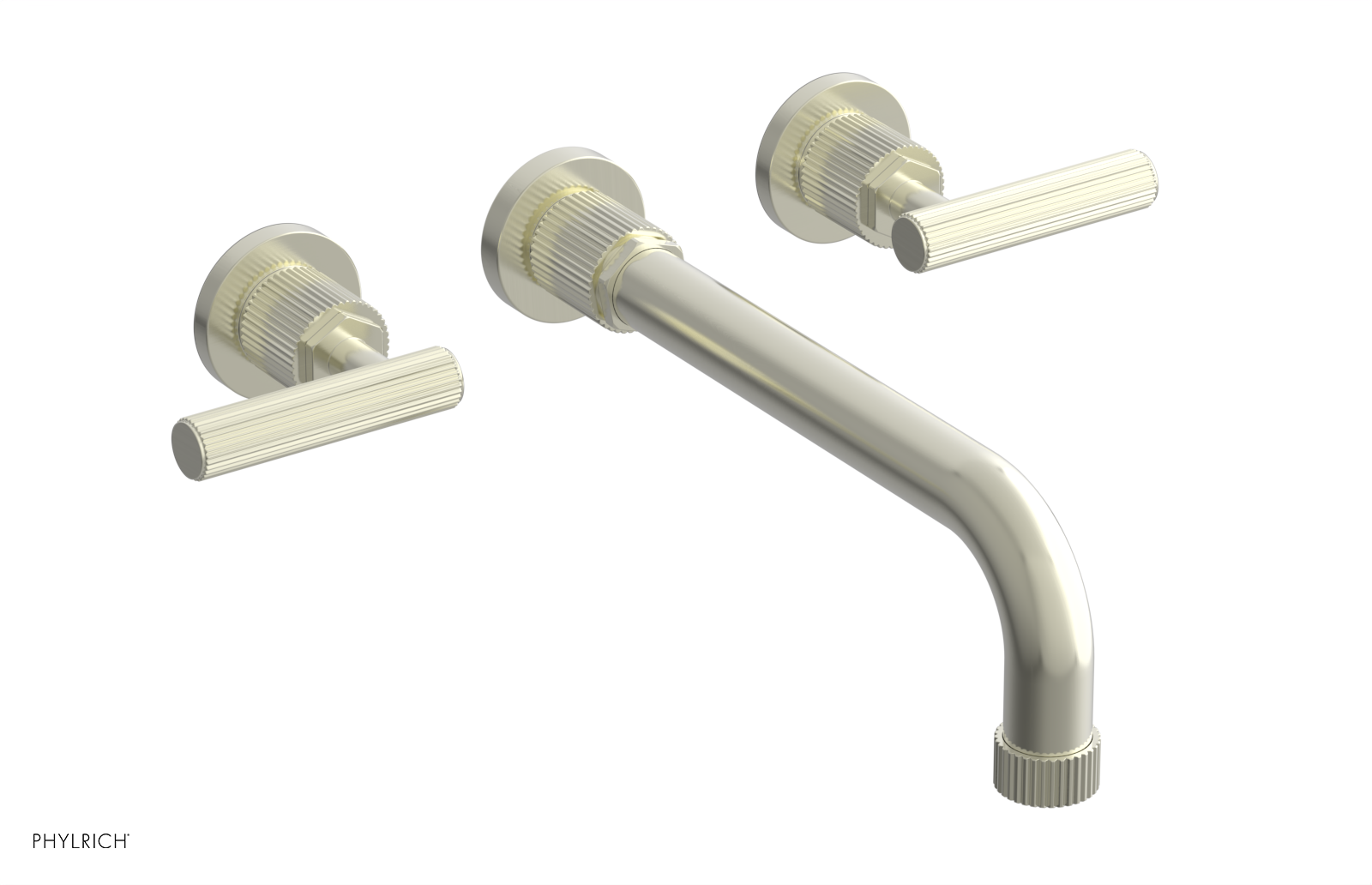 DUSTRIE - Wall Tub Set - 10" Spout - Lever Handles - Grooved 370-57-10