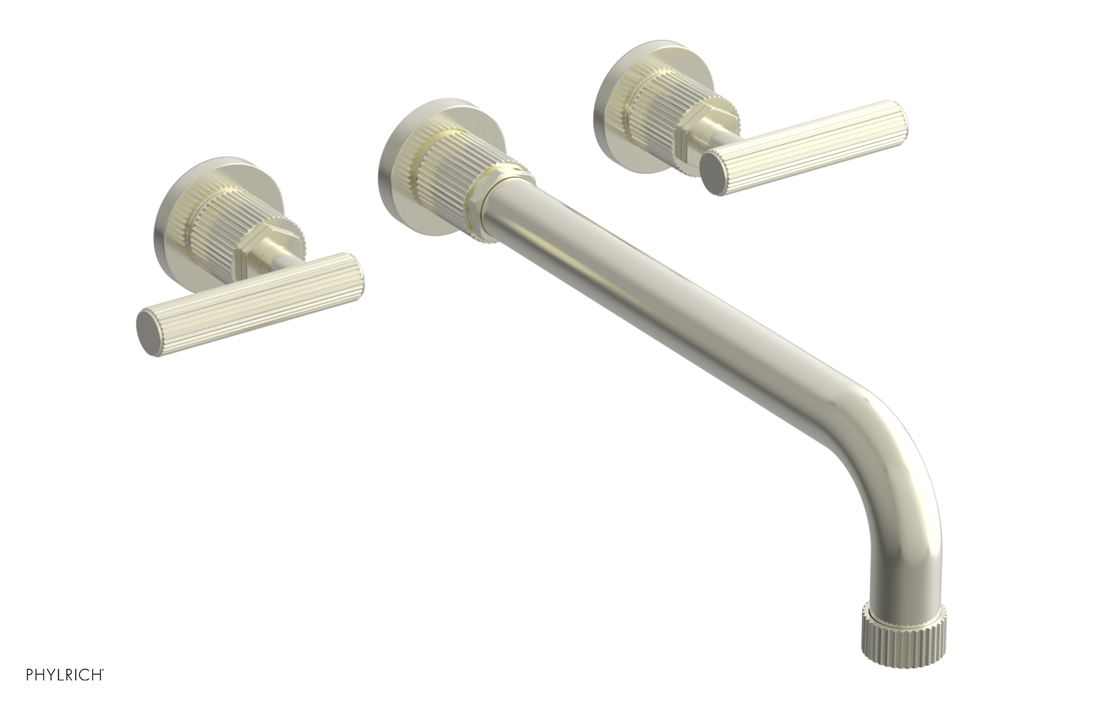 DUSTRIE - Wall Tub Set - 12" Spout - Lever Handles - Grooved 370-57-12