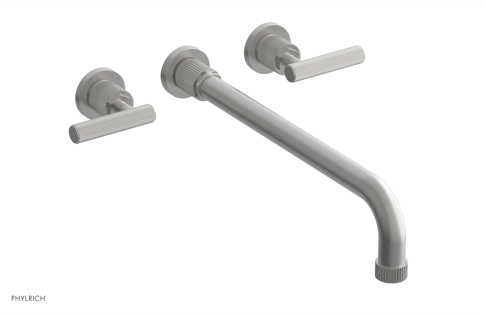 DUSTRIE - Wall Tub Set - 14" Spout - Lever Handles - Grooved 370-57-14