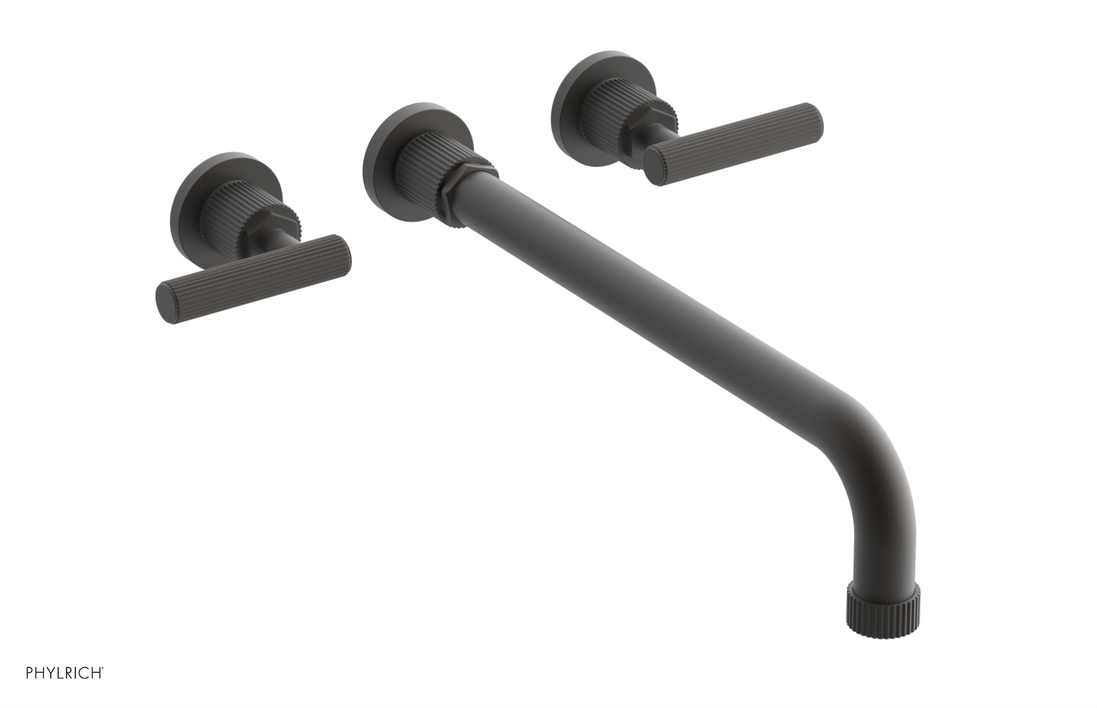 DUSTRIE - Wall Tub Set - 14" Spout - Lever Handles - Grooved 370-57-14