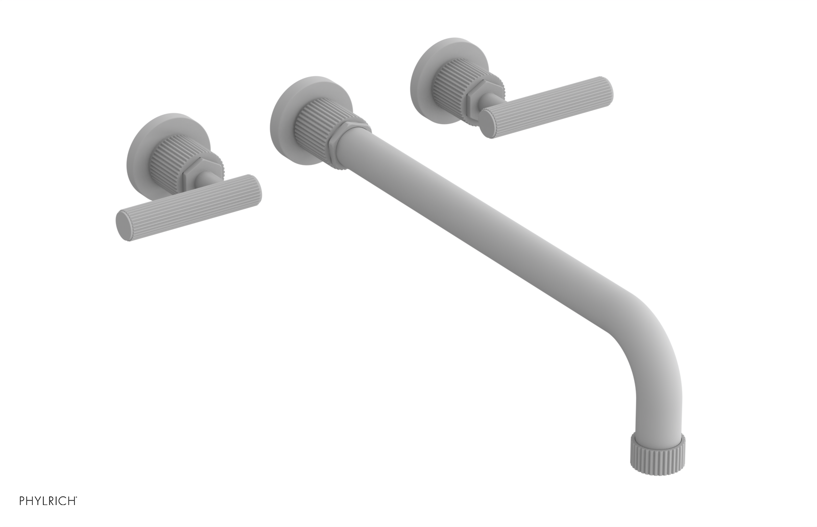 DUSTRIE - Wall Tub Set - 14" Spout - Lever Handles - Grooved 370-57-14