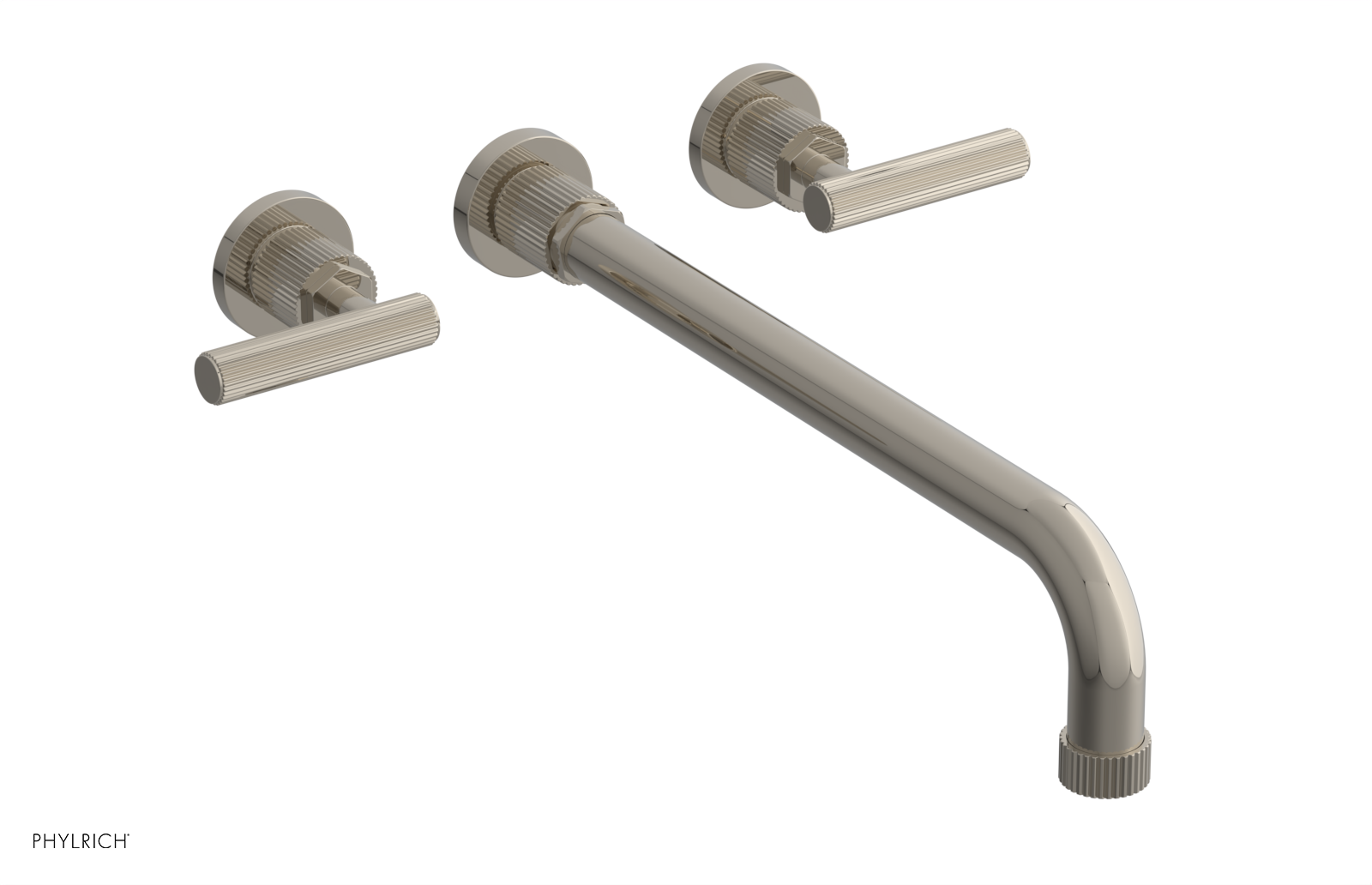 DUSTRIE - Wall Tub Set - 14" Spout - Lever Handles - Grooved 370-57-14