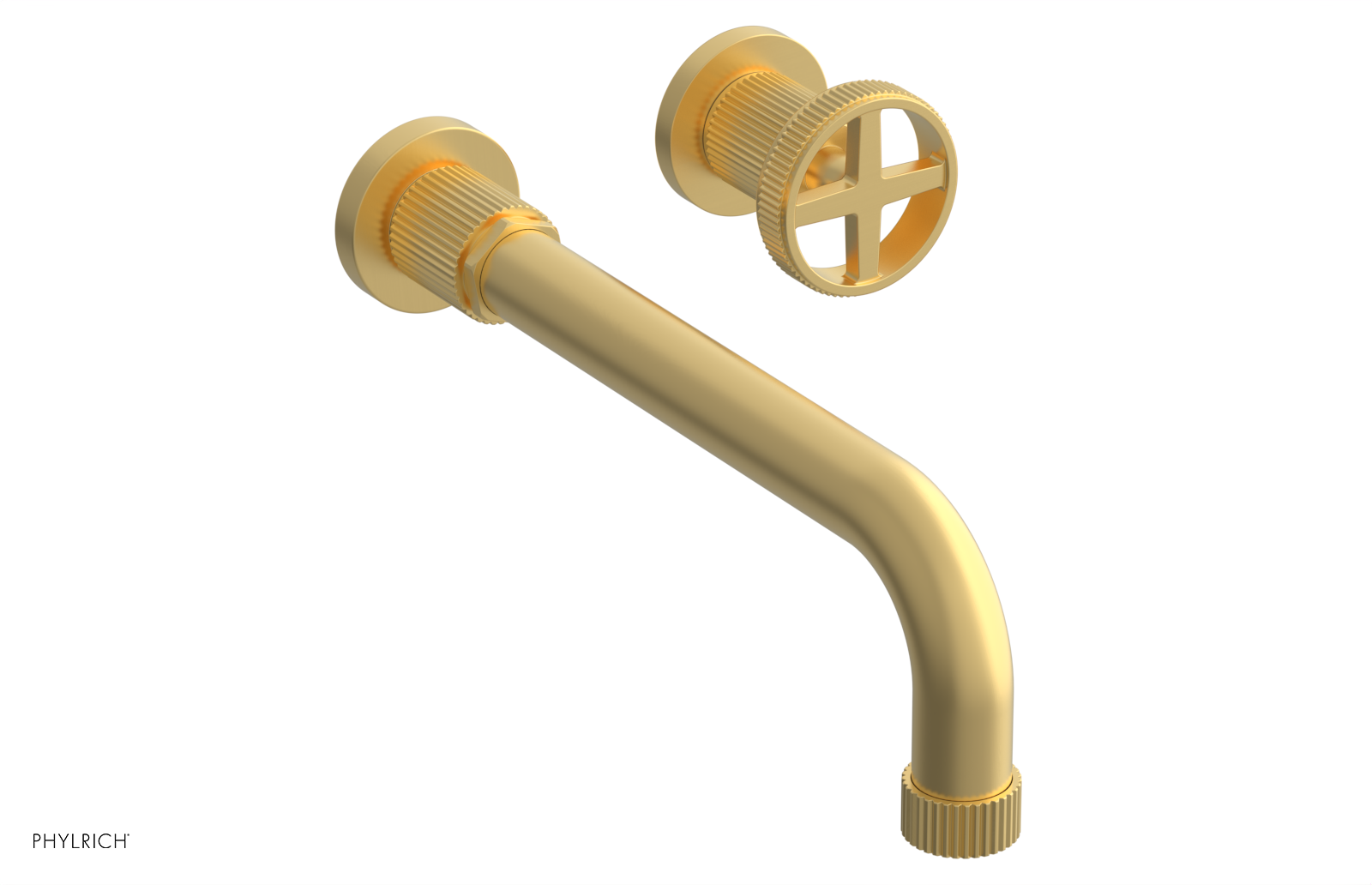 DUSTRIE Single Handle Wall Lavatory Set - 10" Spout - Grooved 370-15-10