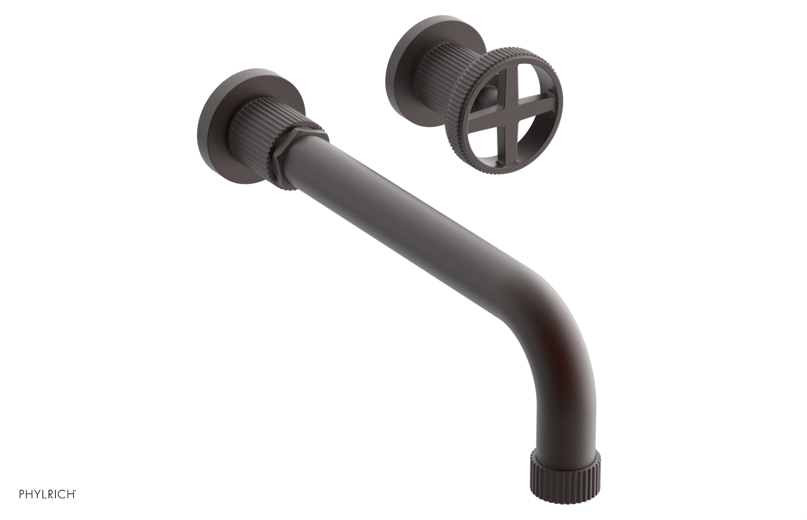 DUSTRIE Single Handle Wall Lavatory Set - 10" Spout - Grooved 370-15-10