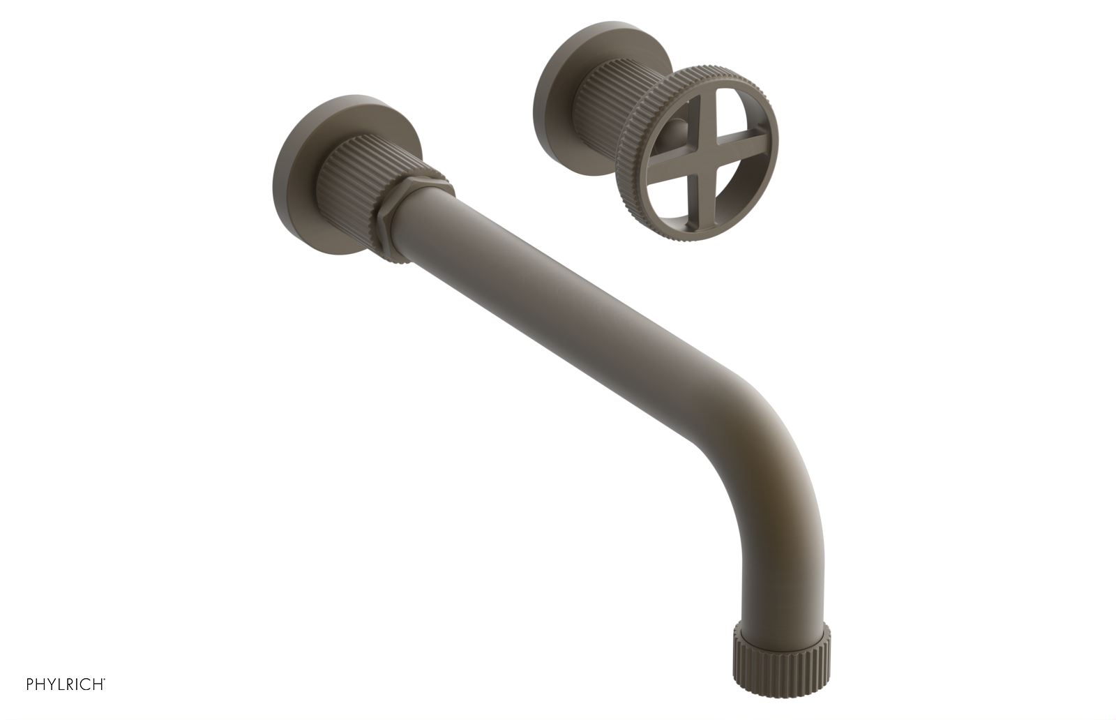 DUSTRIE Single Handle Wall Lavatory Set - 10" Spout - Grooved 370-15-10