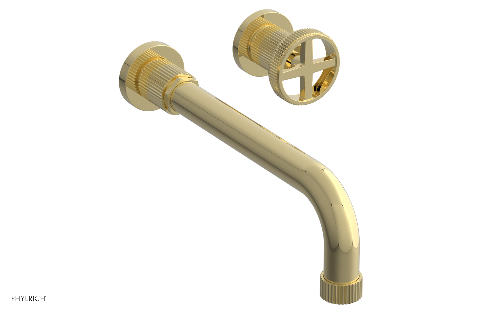 DUSTRIE Single Handle Wall Lavatory Set - 10" Spout - Grooved 370-15-10