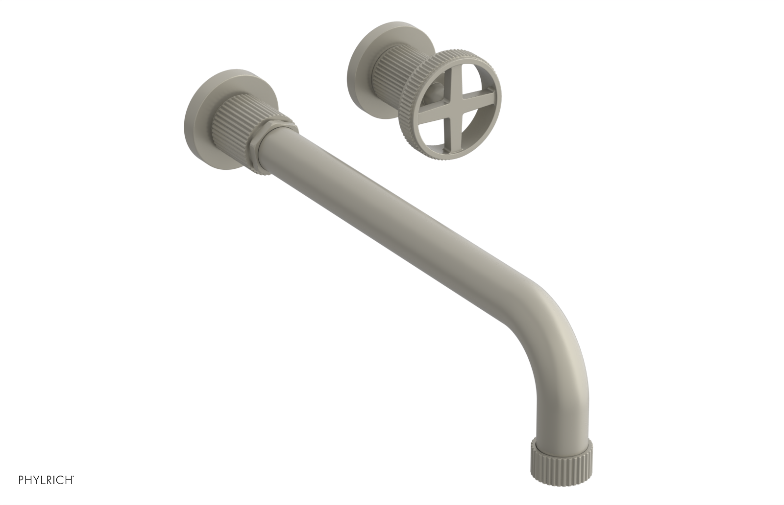 DUSTRIE Single Handle Wall Lavatory Set - 12" Spout - Grooved 370-15-12