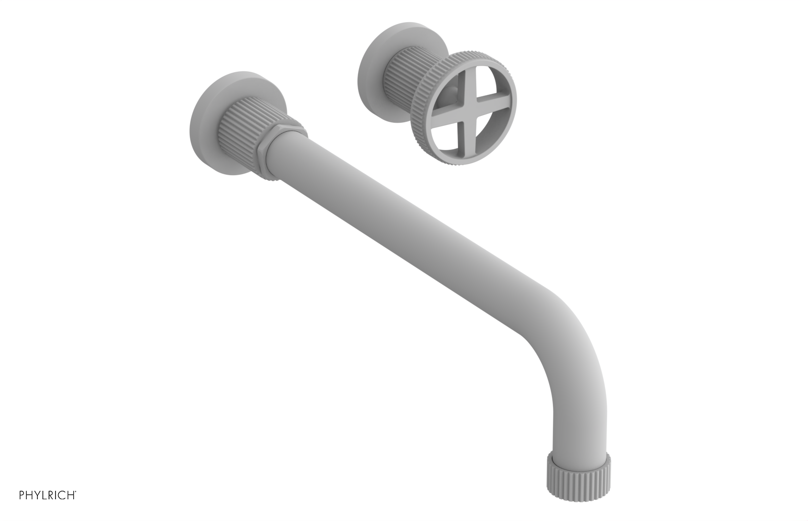 DUSTRIE Single Handle Wall Lavatory Set - 12" Spout - Grooved 370-15-12