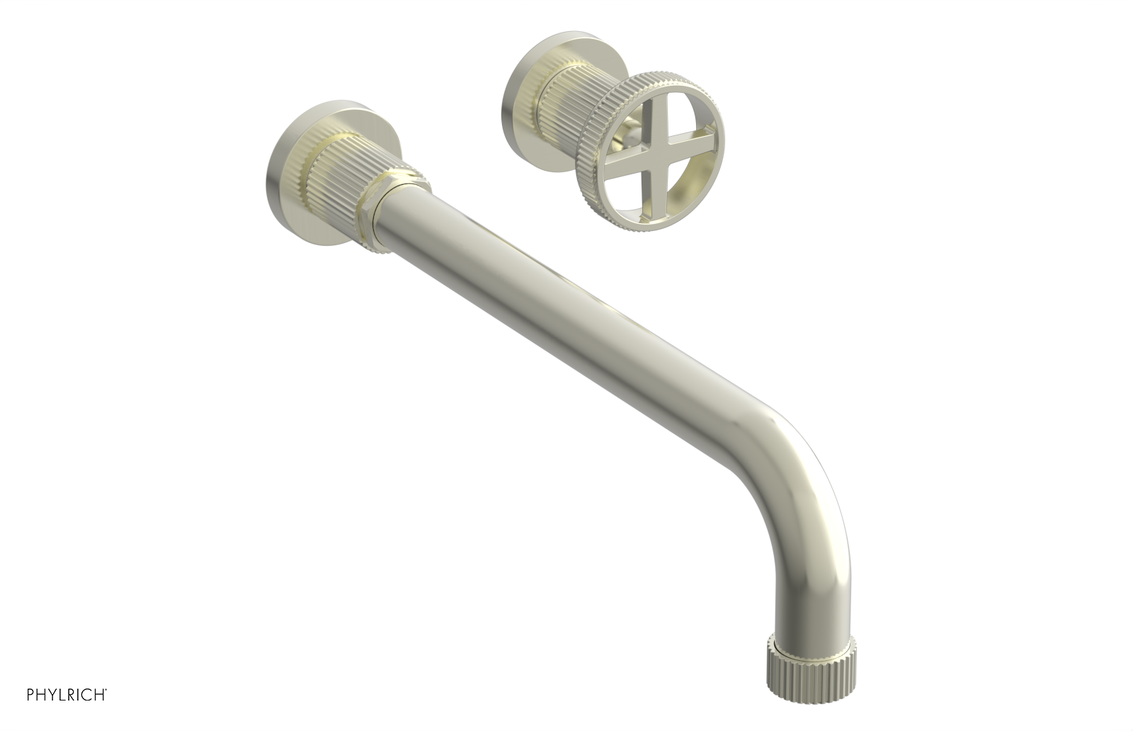 DUSTRIE Single Handle Wall Lavatory Set - 12" Spout - Grooved 370-15-12