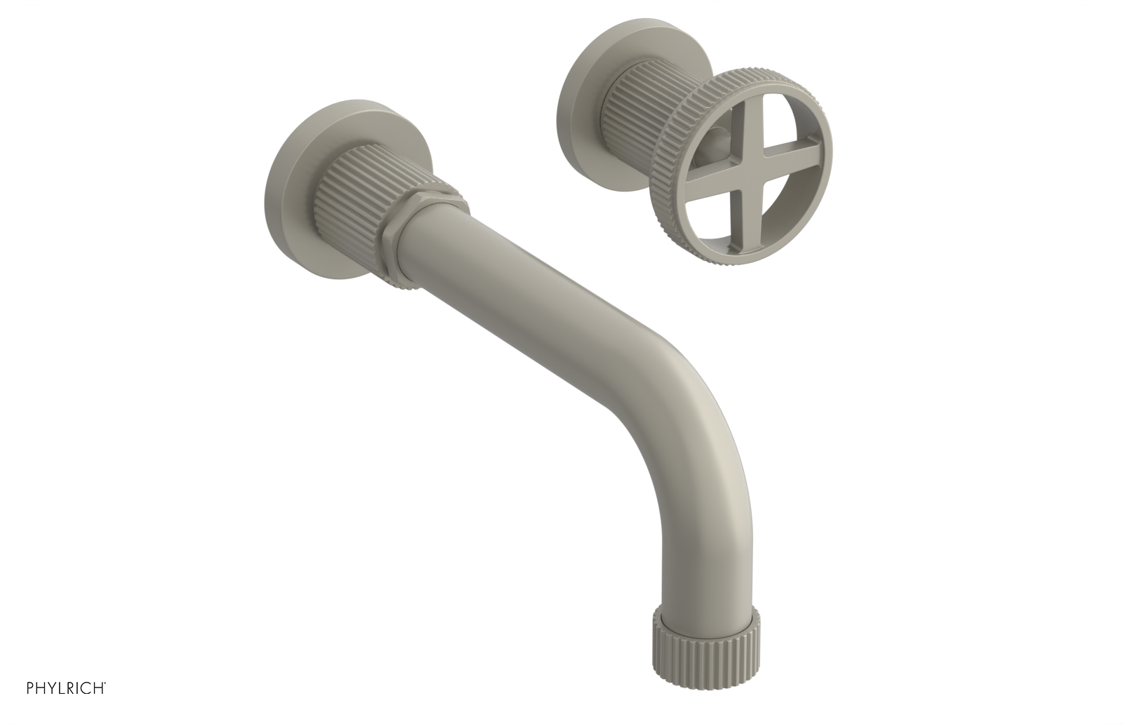 DUSTRIE Single Handle Wall Lavatory Set - 7 5/8" Spout - Grooved 370-15