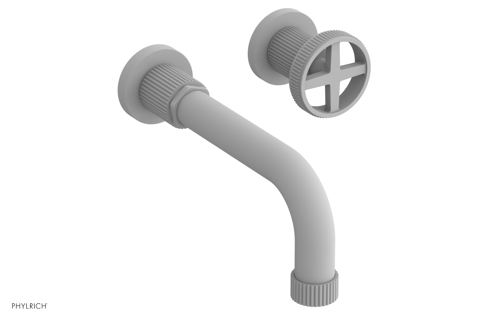 DUSTRIE Single Handle Wall Lavatory Set - 7 5/8" Spout - Grooved 370-15