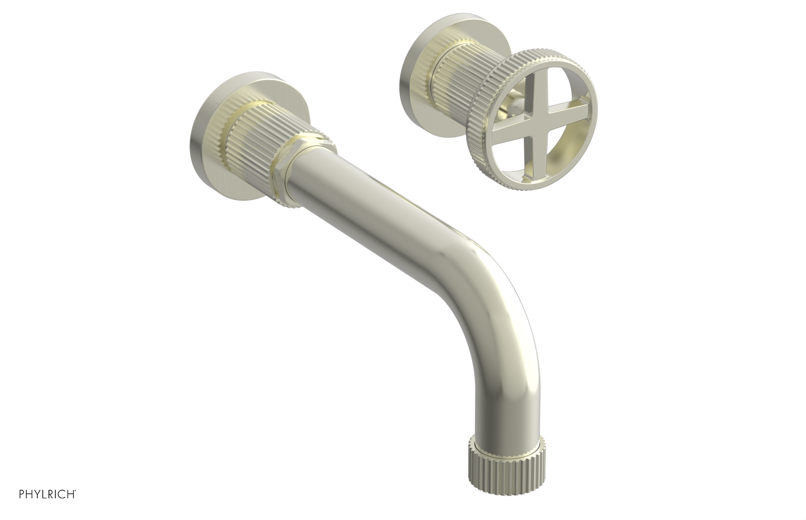 DUSTRIE Single Handle Wall Lavatory Set - 7 5/8" Spout - Grooved 370-15