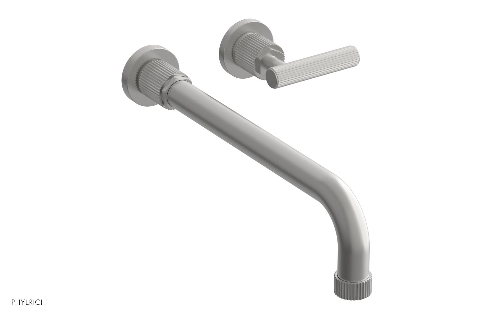 DUSTRIE Single Handle Wall Lavatory Set - 12" Spout - Grooved 370-16-12