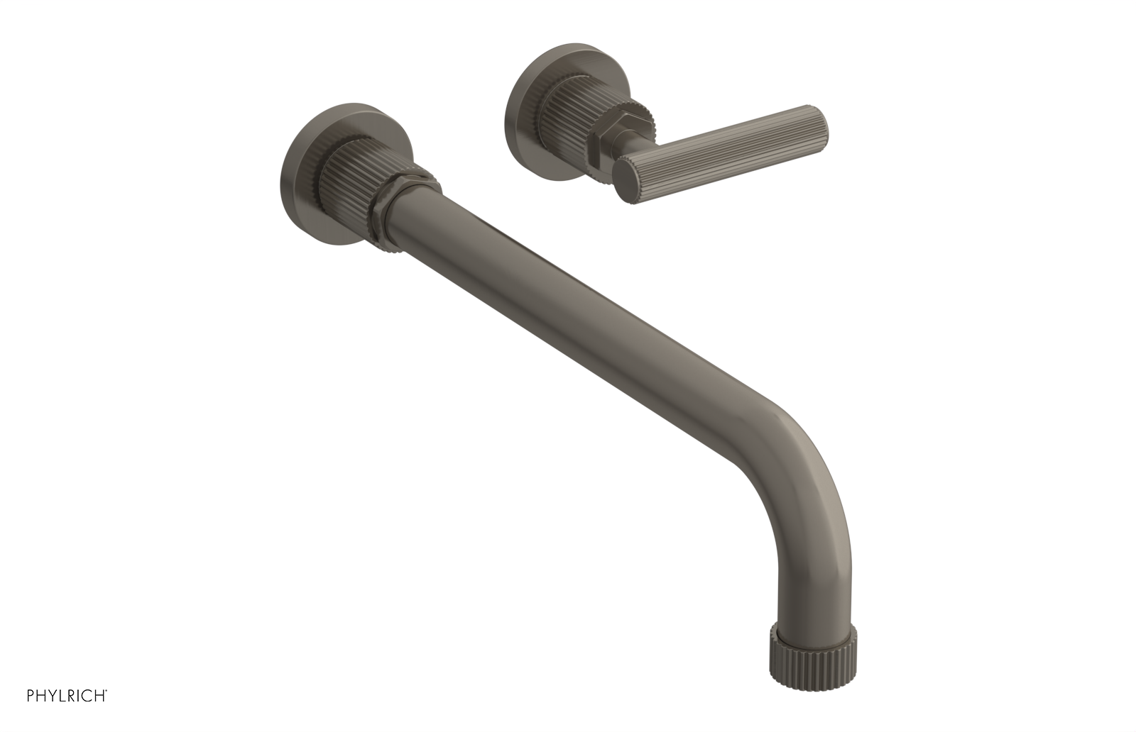 DUSTRIE Single Handle Wall Lavatory Set - 12" Spout - Grooved 370-16-12