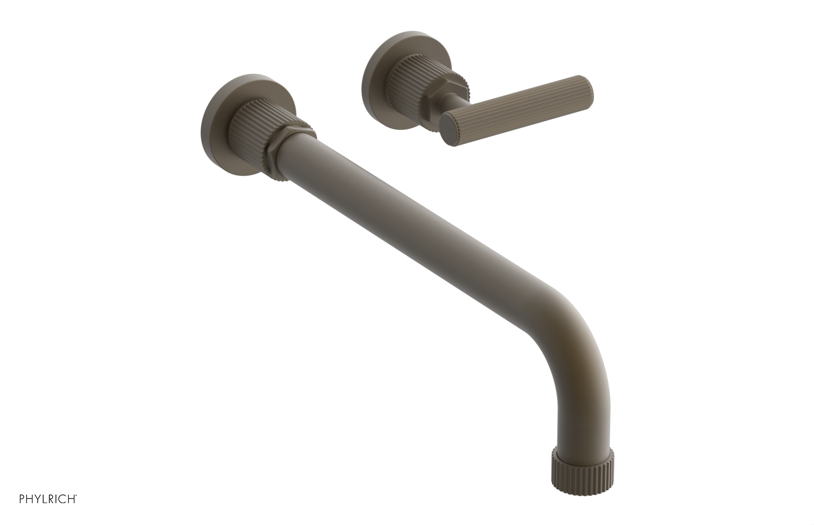 DUSTRIE Single Handle Wall Lavatory Set - 12" Spout - Grooved 370-16-12