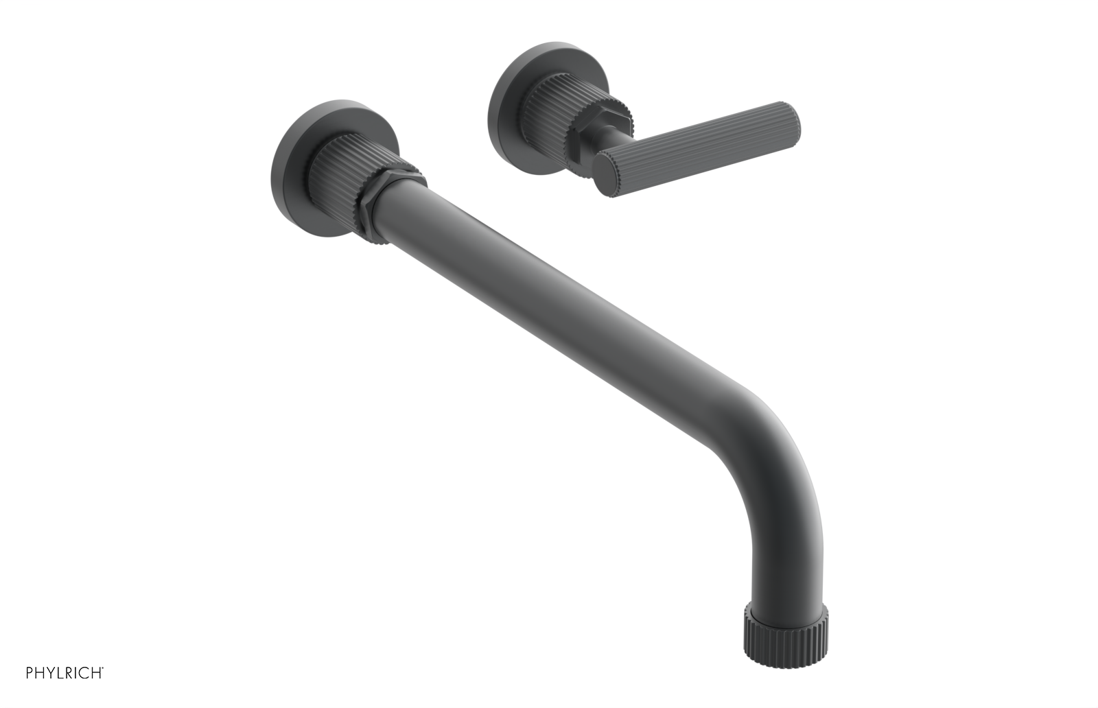 DUSTRIE Single Handle Wall Lavatory Set - 12" Spout - Grooved 370-16-12