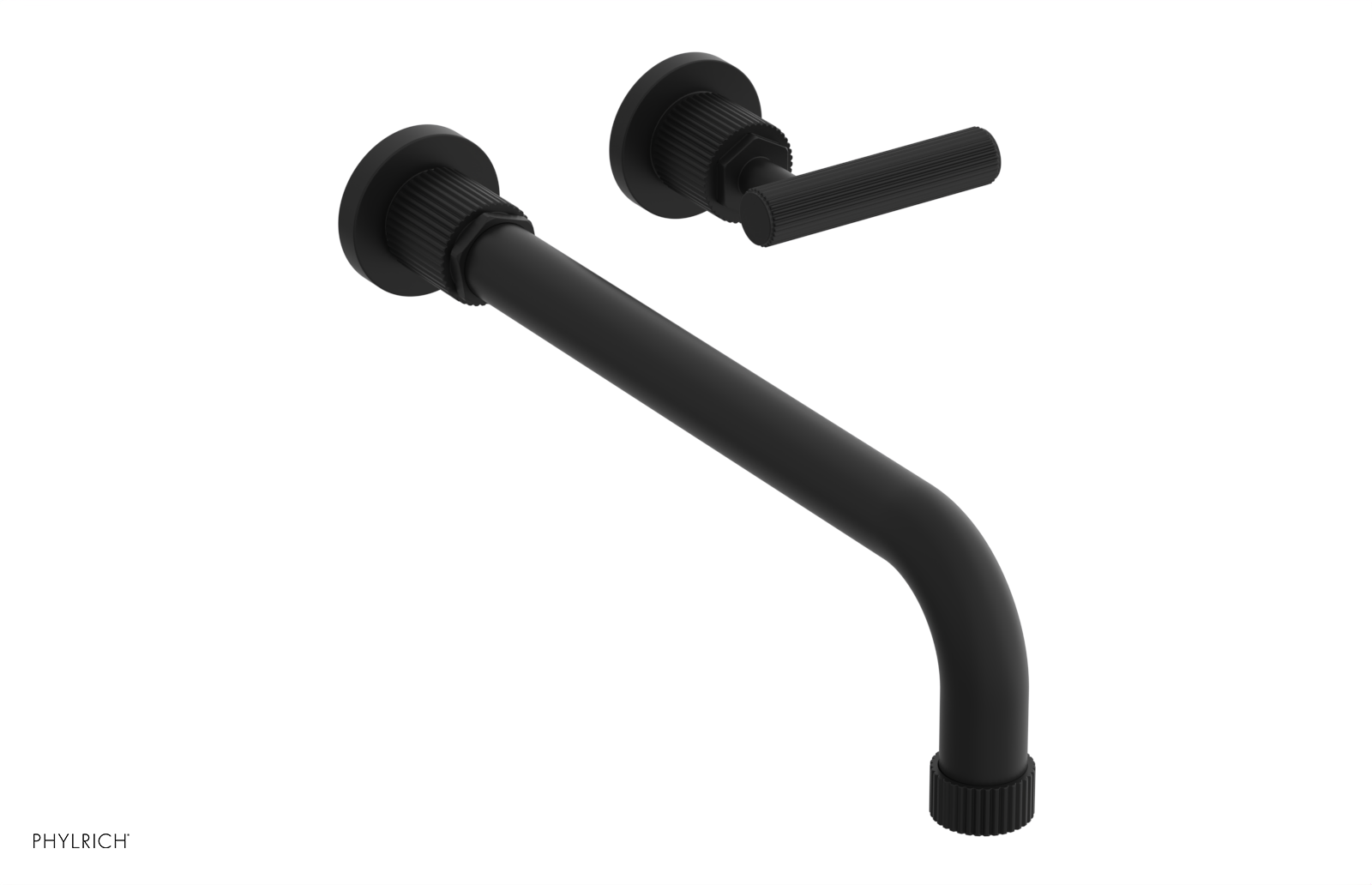 DUSTRIE Single Handle Wall Lavatory Set - 12" Spout - Grooved 370-16-12