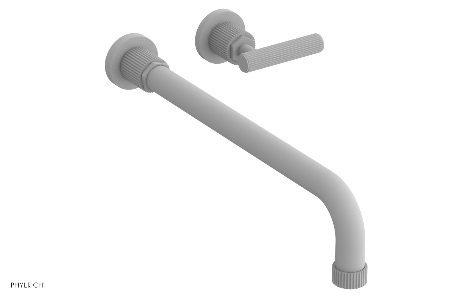DUSTRIE Single Handle Wall Lavatory Set - 14" Spout - Grooved 370-16-14
