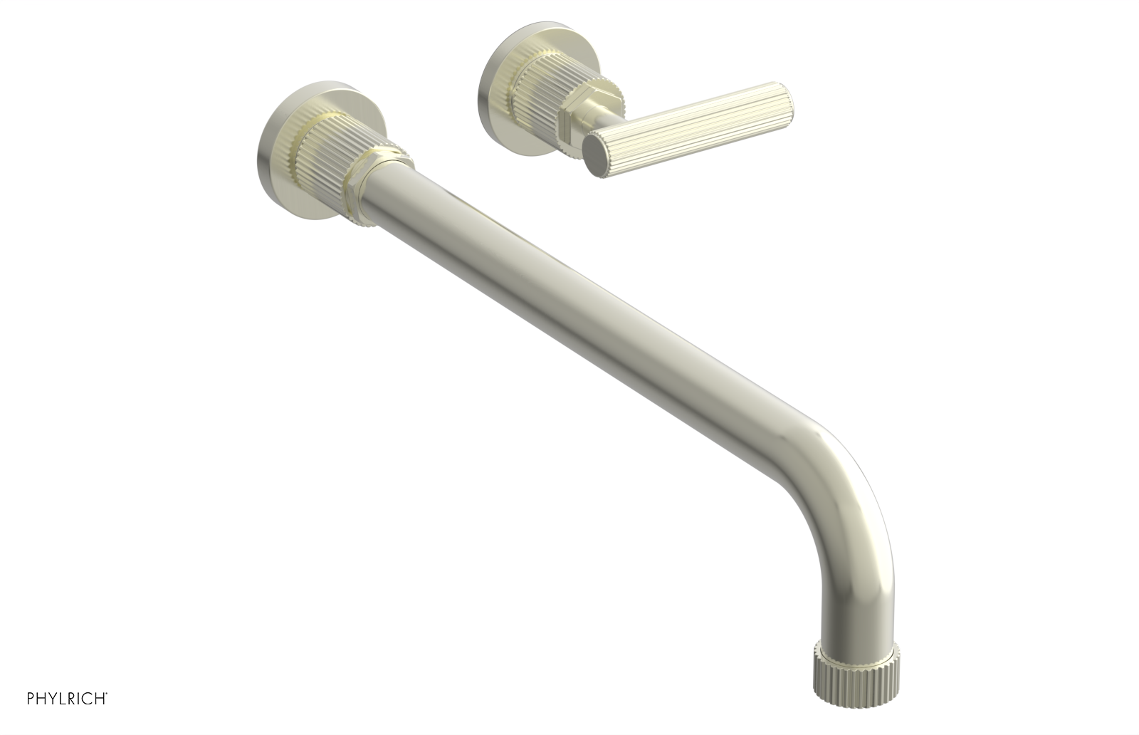 DUSTRIE Single Handle Wall Lavatory Set - 14" Spout - Grooved 370-16-14