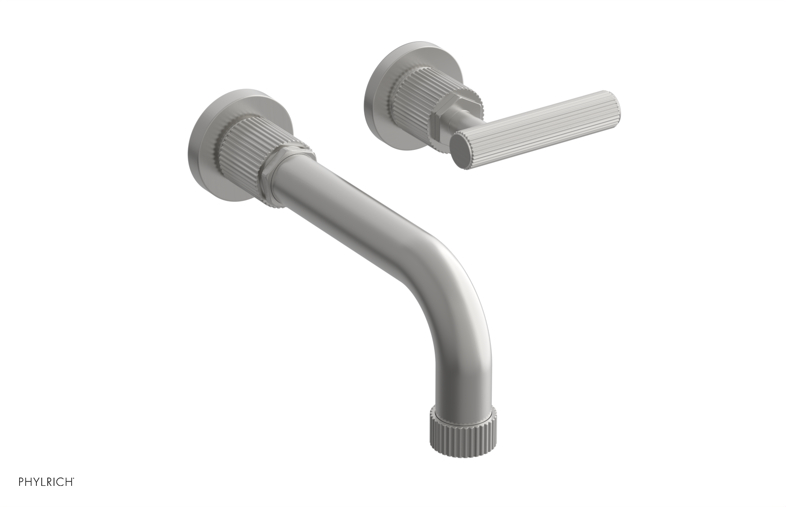 DUSTRIE Single Handle Wall Lavatory Set - 7 5/8" Spout - Grooved 370-16