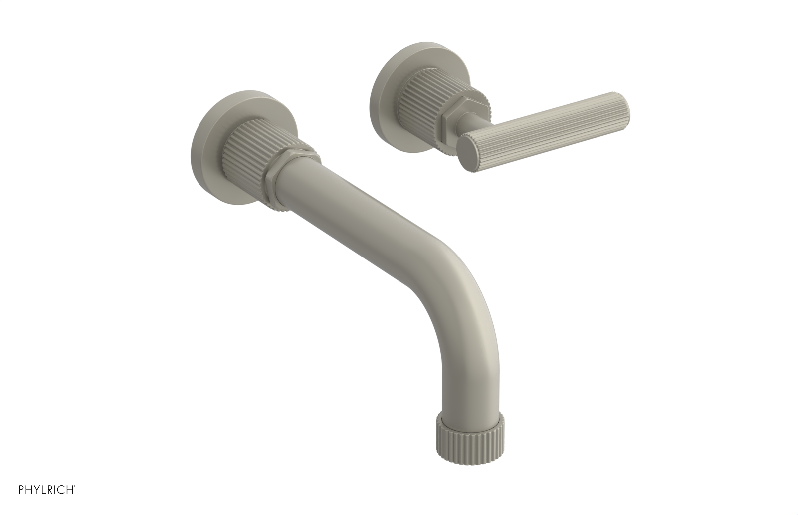 DUSTRIE Single Handle Wall Lavatory Set - 7 5/8" Spout - Grooved 370-16