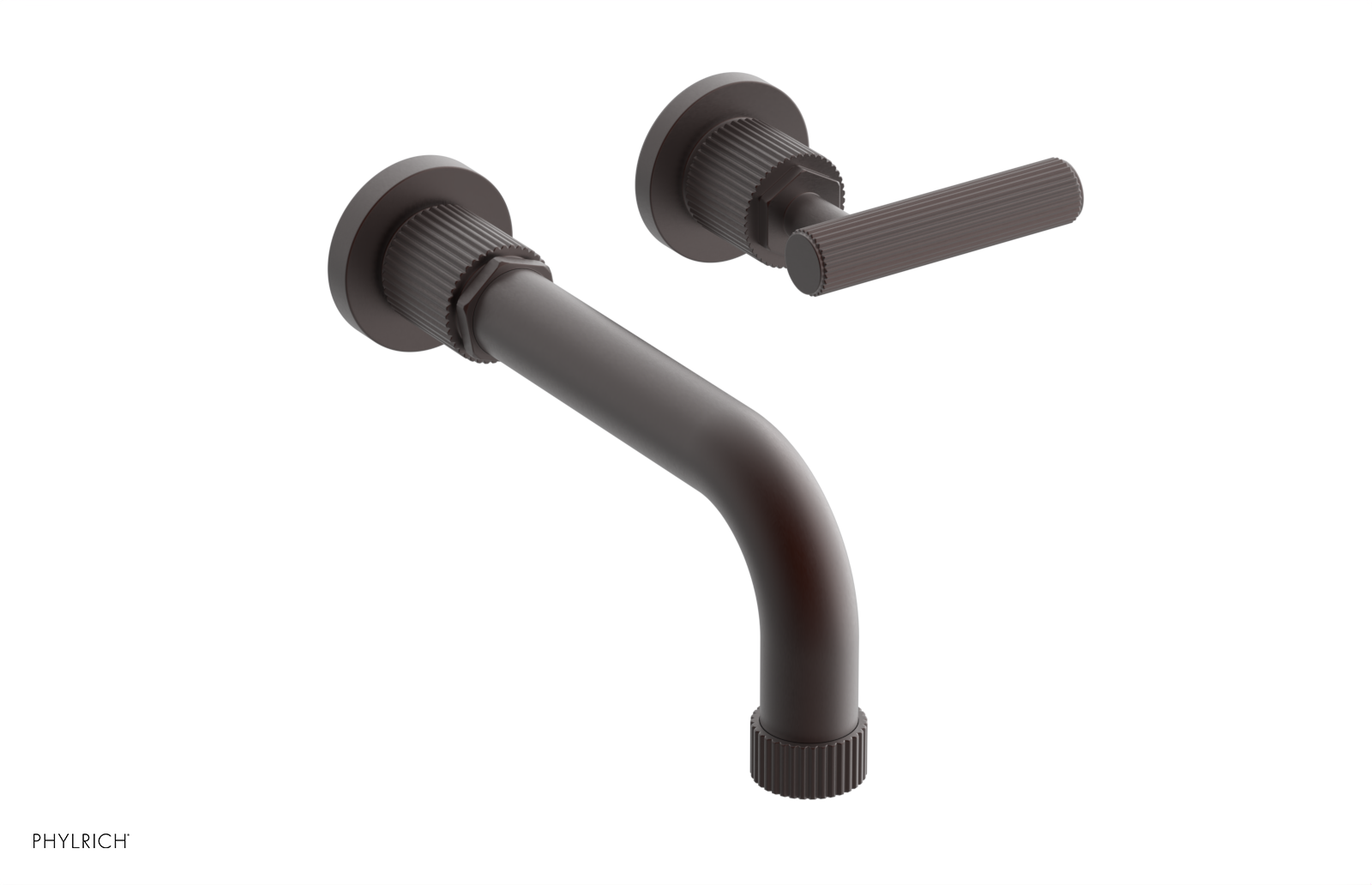 DUSTRIE Single Handle Wall Lavatory Set - 7 5/8" Spout - Grooved 370-16