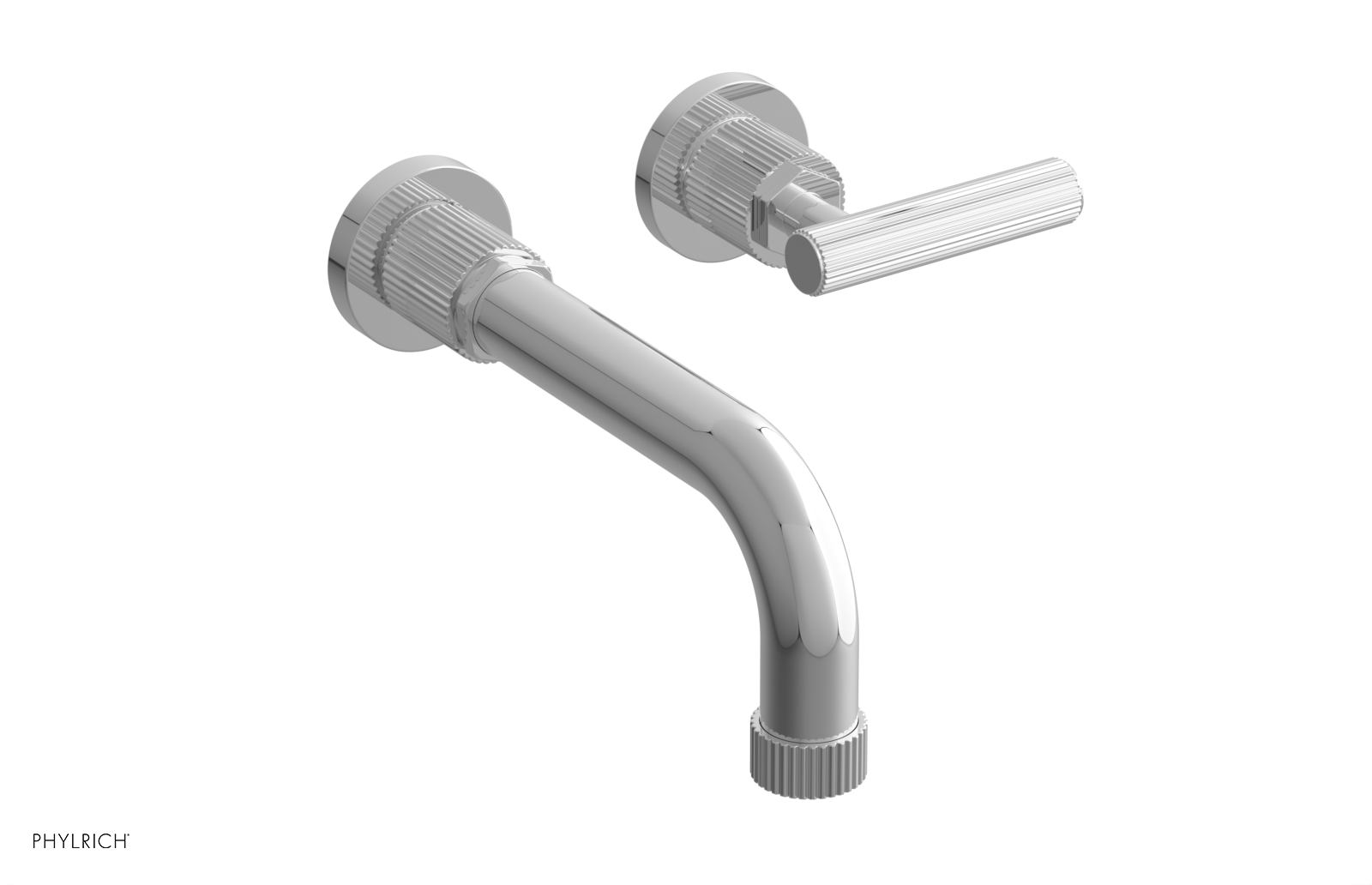 DUSTRIE Single Handle Wall Lavatory Set - 7 5/8" Spout - Grooved 370-16