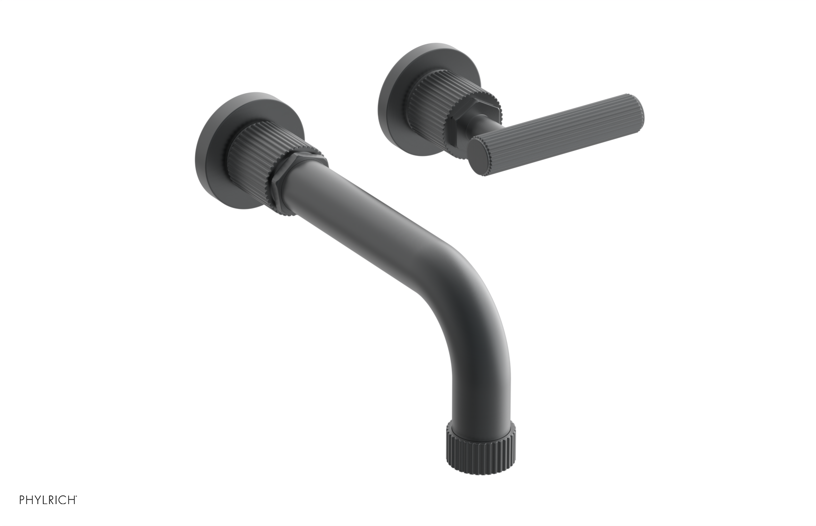 DUSTRIE Single Handle Wall Lavatory Set - 7 5/8" Spout - Grooved 370-16