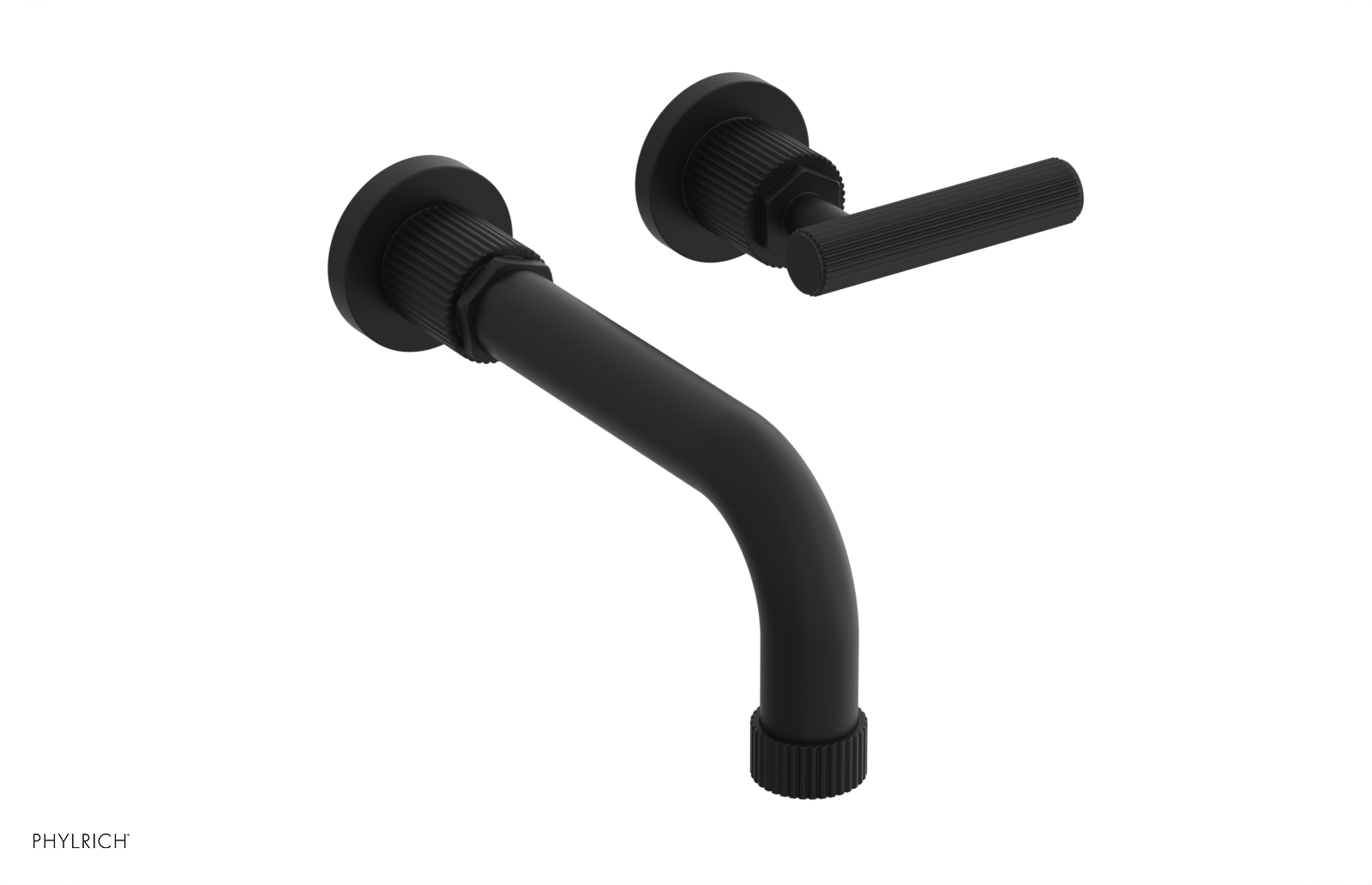 DUSTRIE Single Handle Wall Lavatory Set - 7 5/8" Spout - Grooved 370-16