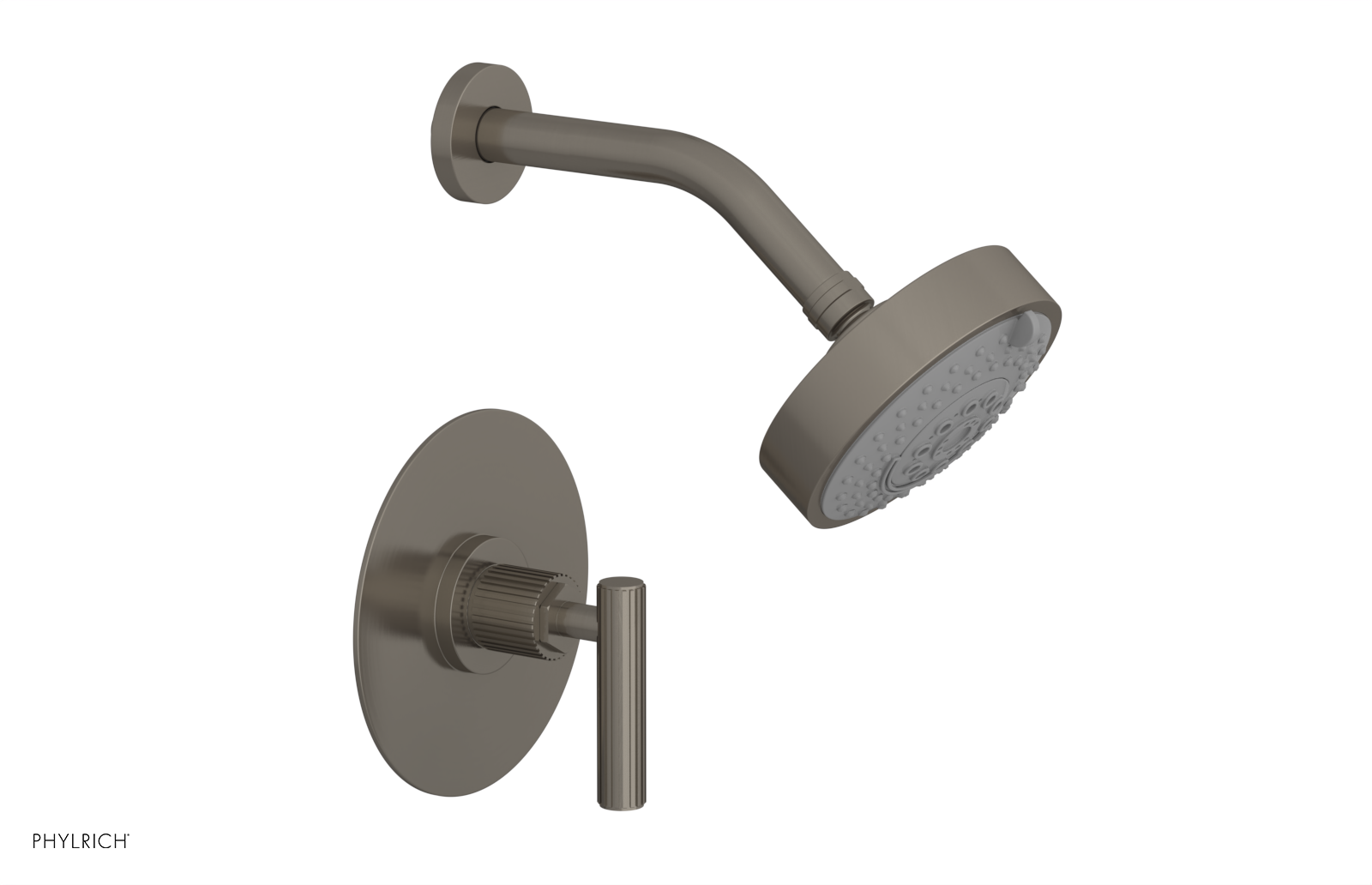 DUSTRIE - Pressure Balance Shower Set - Lever Handle - Grooved 370-22