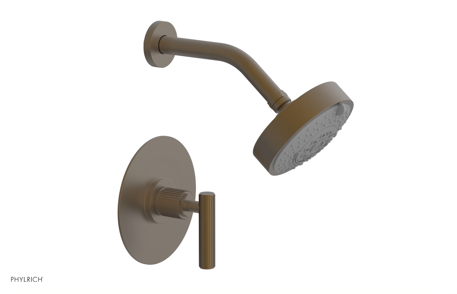 DUSTRIE - Pressure Balance Shower Set - Lever Handle - Grooved 370-22