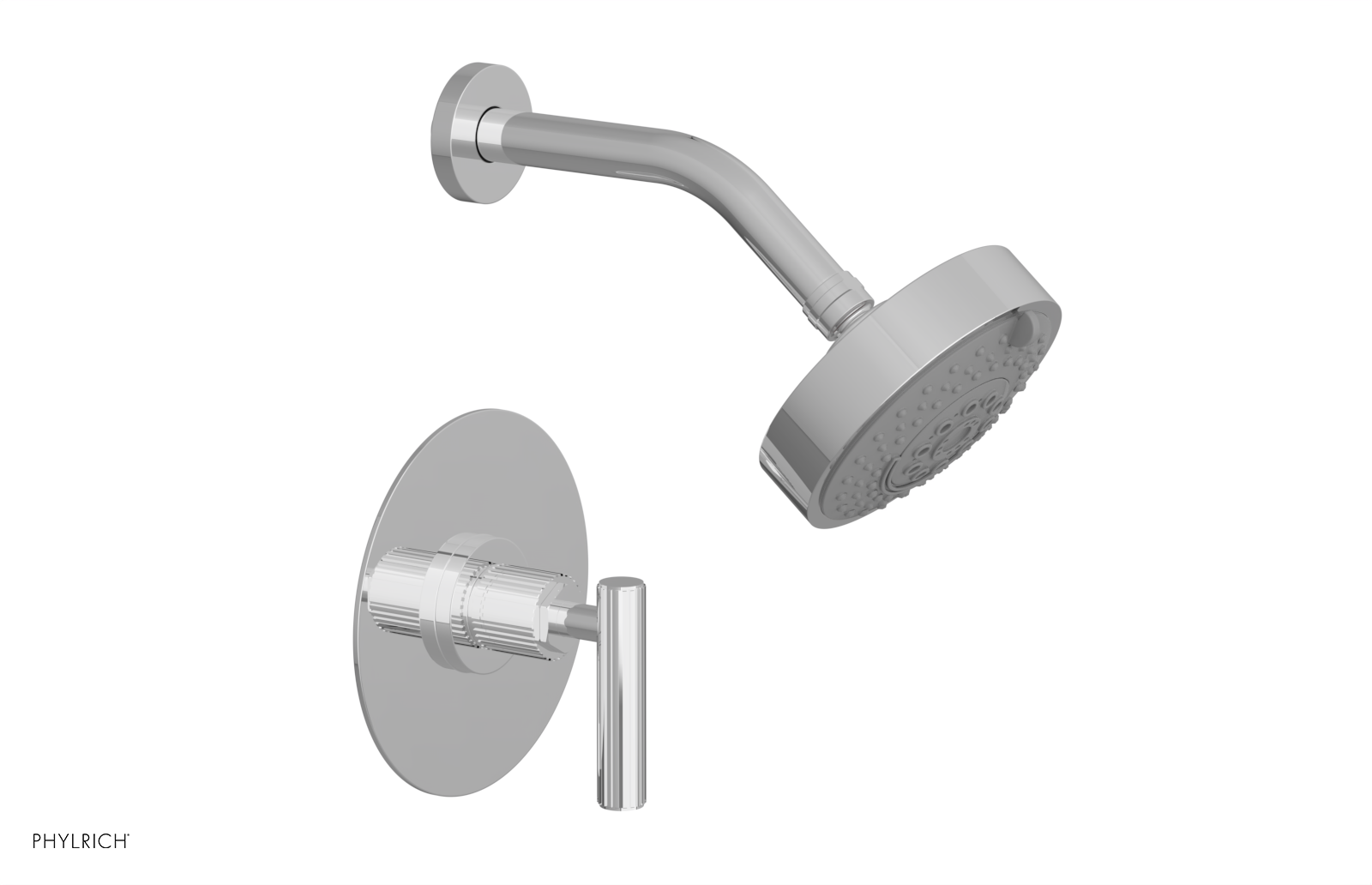 DUSTRIE - Pressure Balance Shower Set - Lever Handle - Grooved 370-22