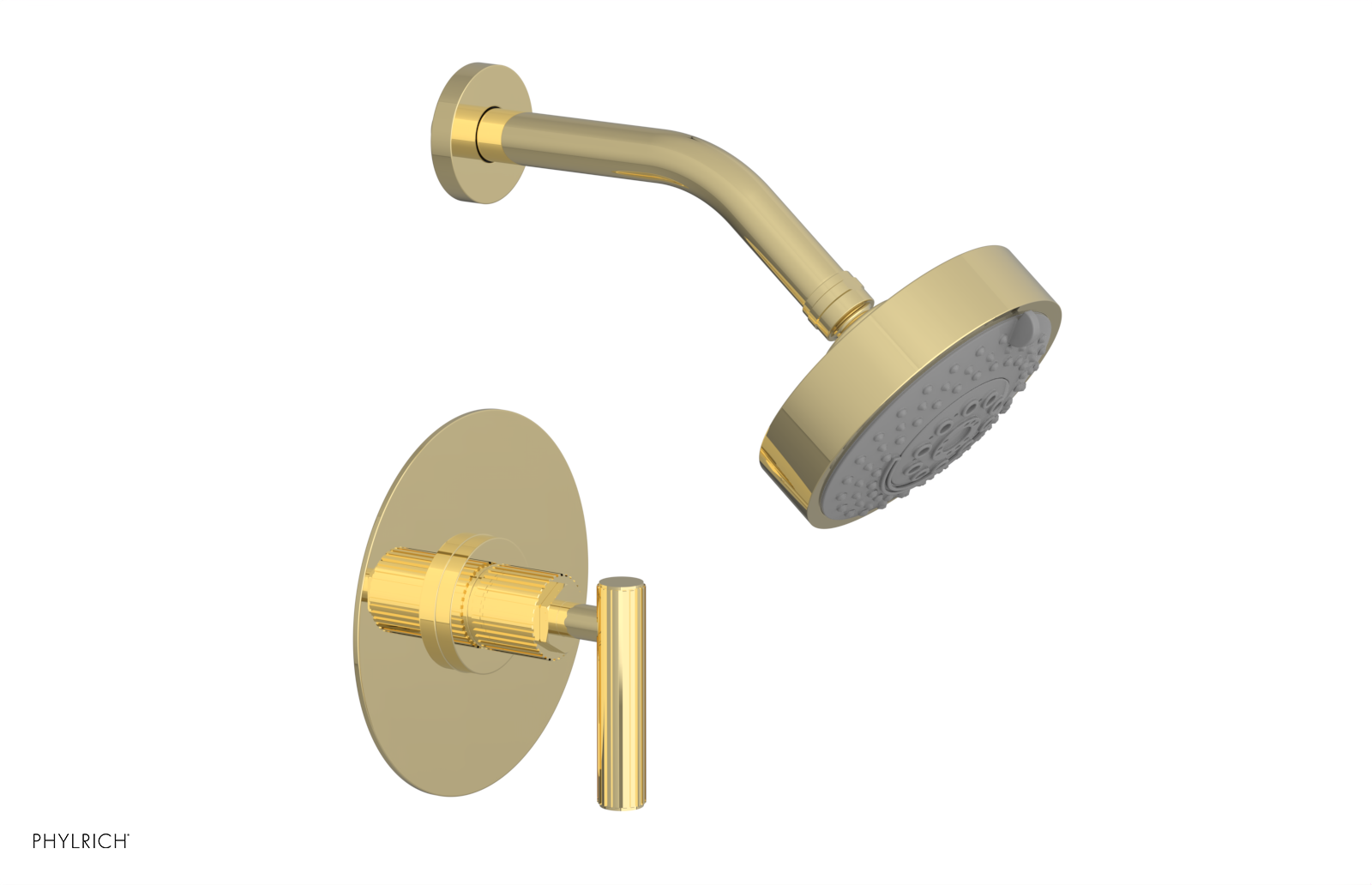 DUSTRIE - Pressure Balance Shower Set - Lever Handle - Grooved 370-22