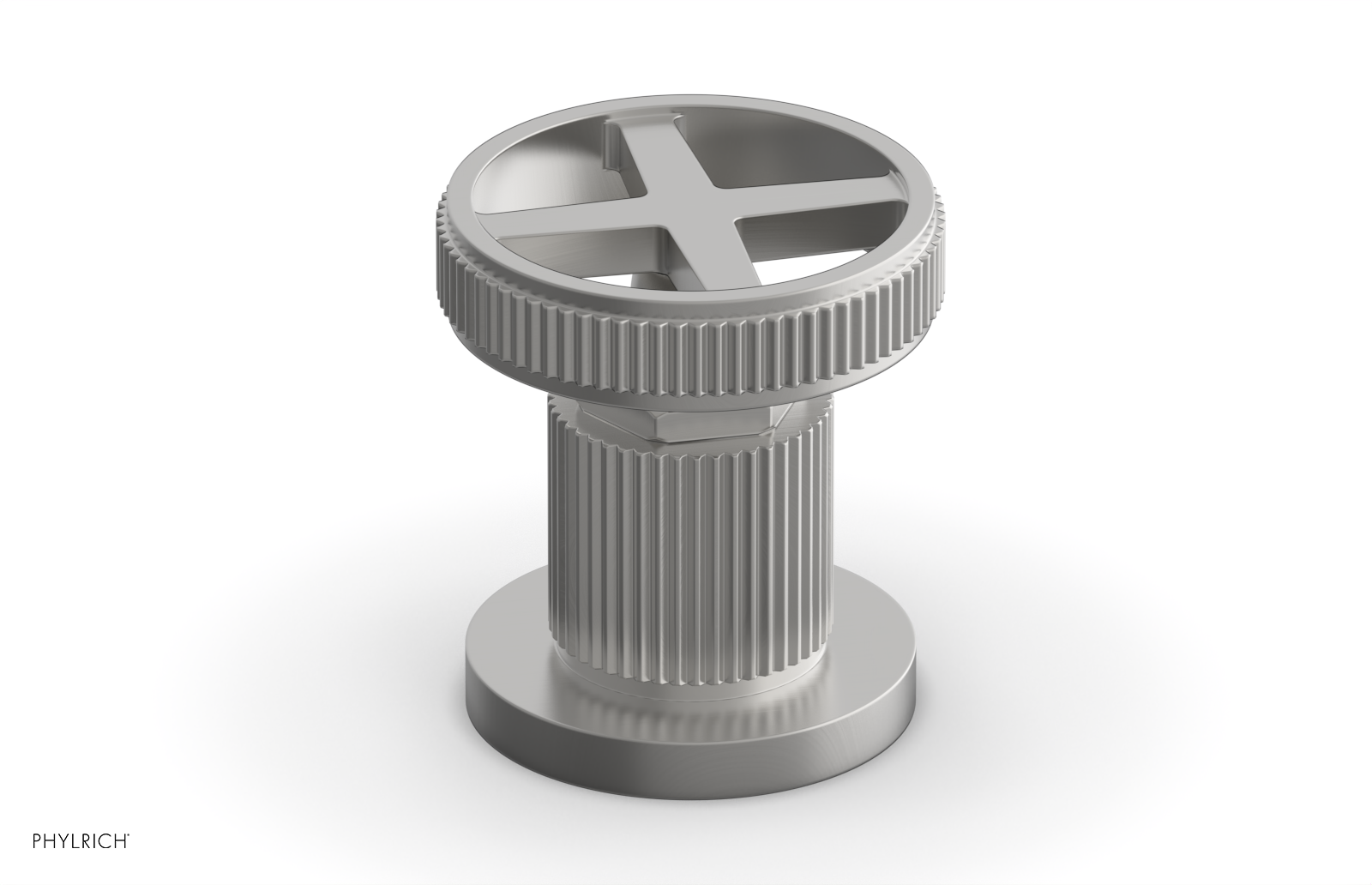 DUSTRIE - Volume Control/Diverter Trim - Cross Handle - Grooved 370-35