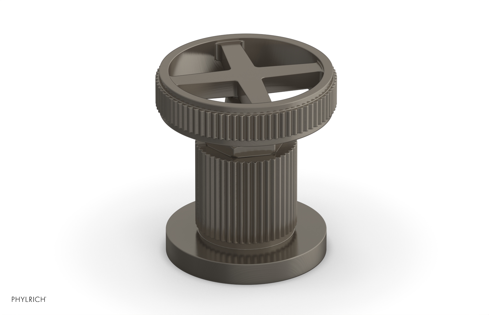 DUSTRIE - Volume Control/Diverter Trim - Cross Handle - Grooved 370-35