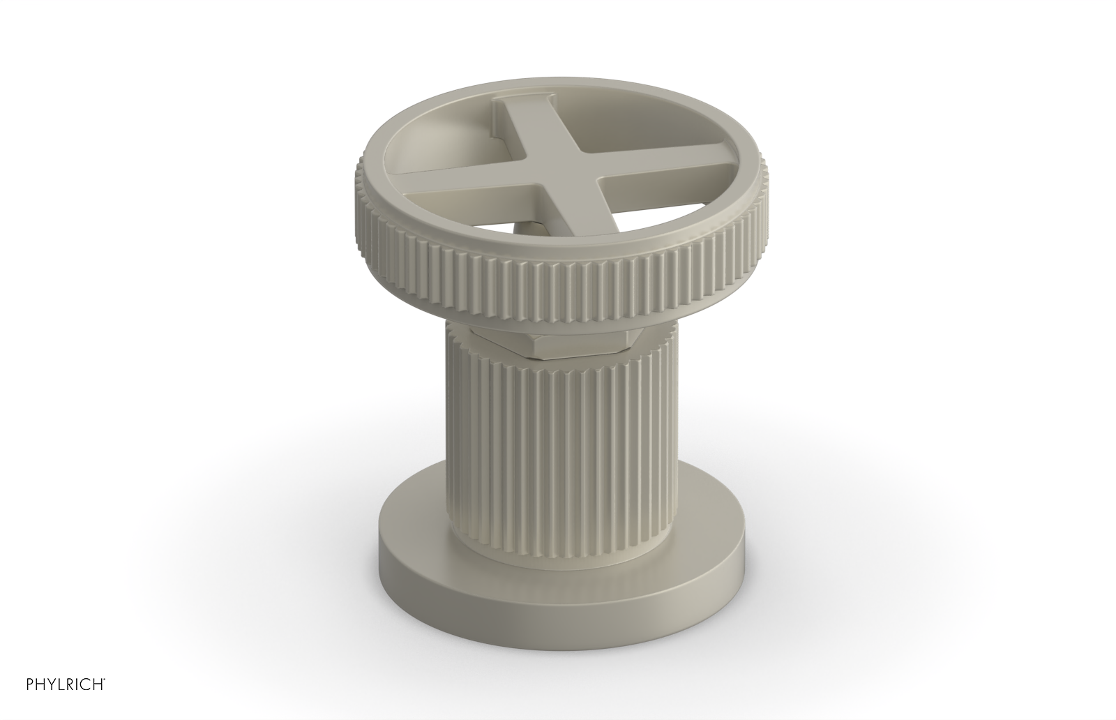 DUSTRIE - Volume Control/Diverter Trim - Cross Handle - Grooved 370-35