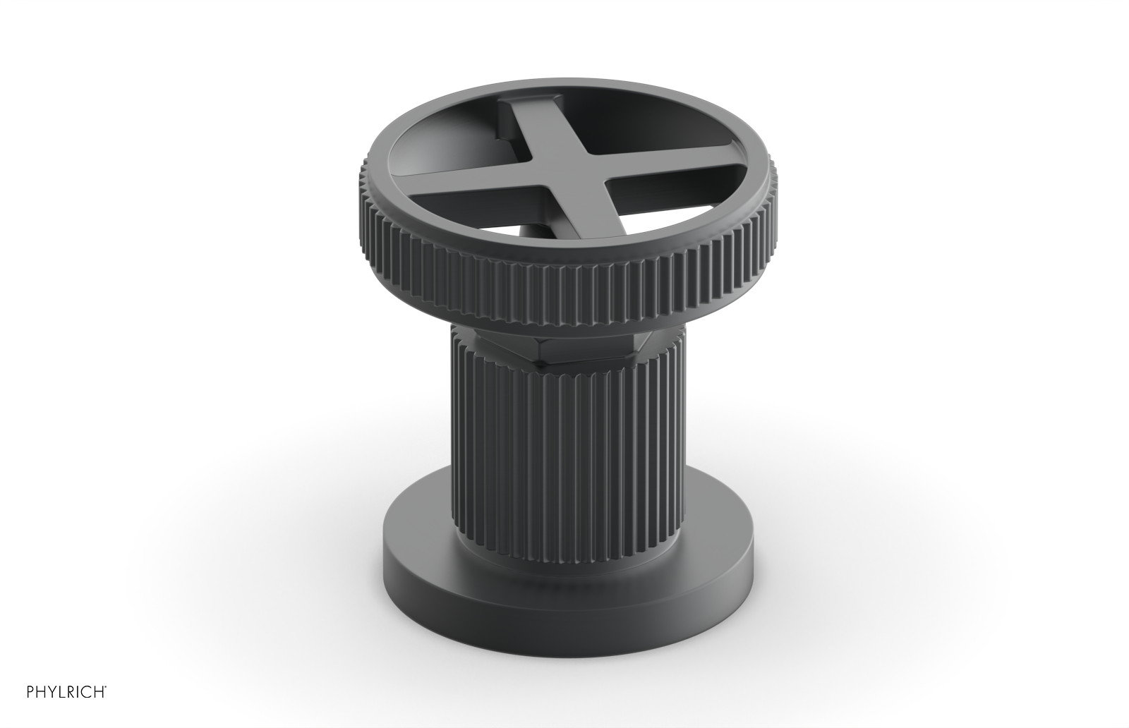 DUSTRIE - Volume Control/Diverter Trim - Cross Handle - Grooved 370-35