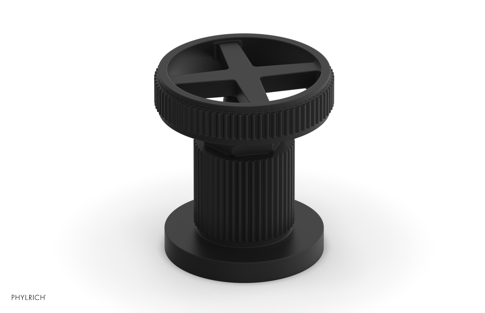 DUSTRIE - Volume Control/Diverter Trim - Cross Handle - Grooved 370-35