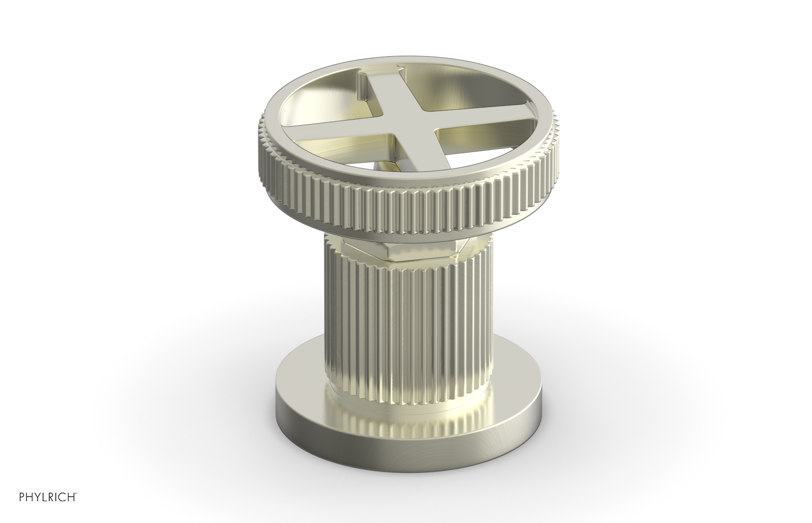 DUSTRIE - Volume Control/Diverter Trim - Cross Handle - Grooved 370-35